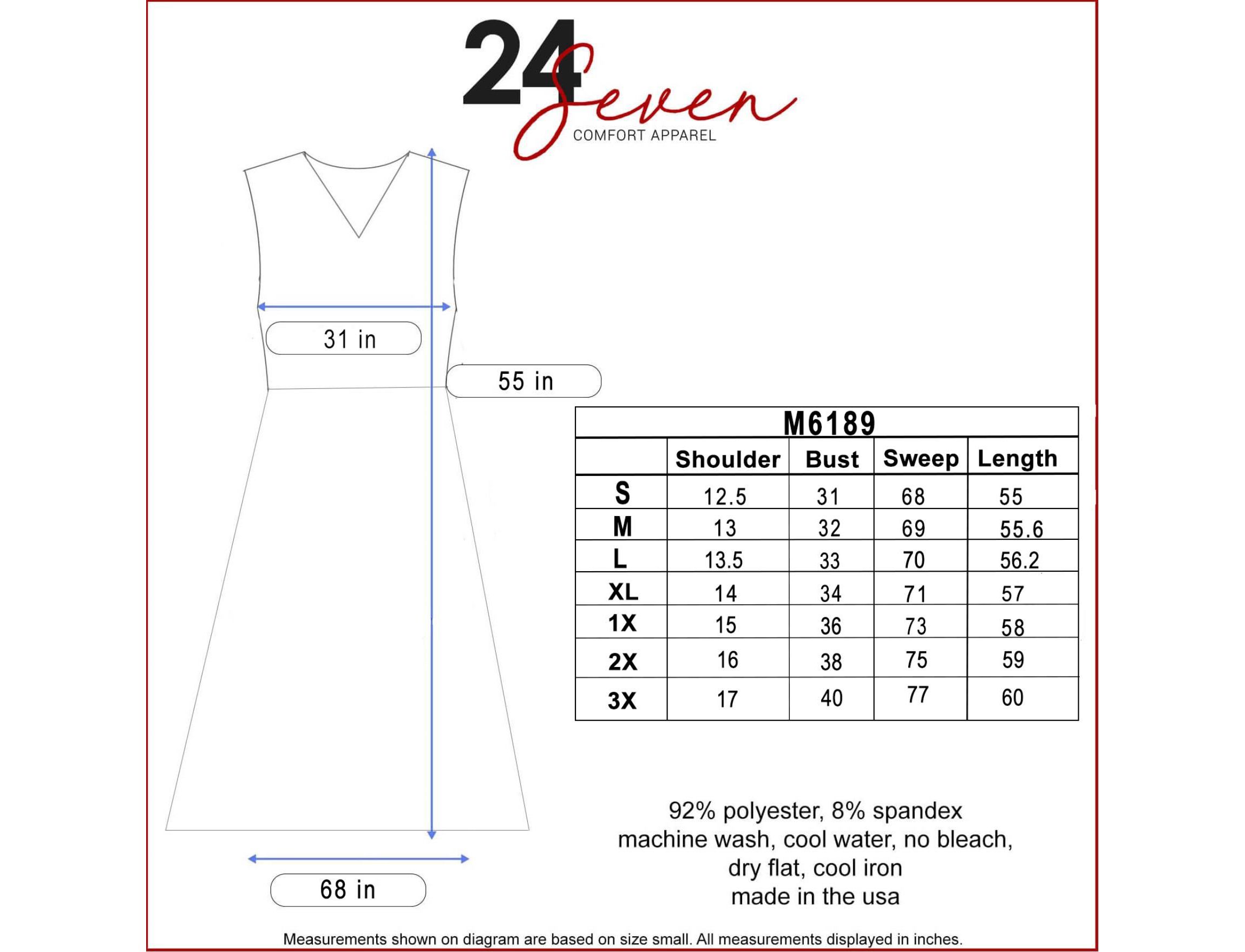 Maxi Maternity Sleeveless Dress with Pockets