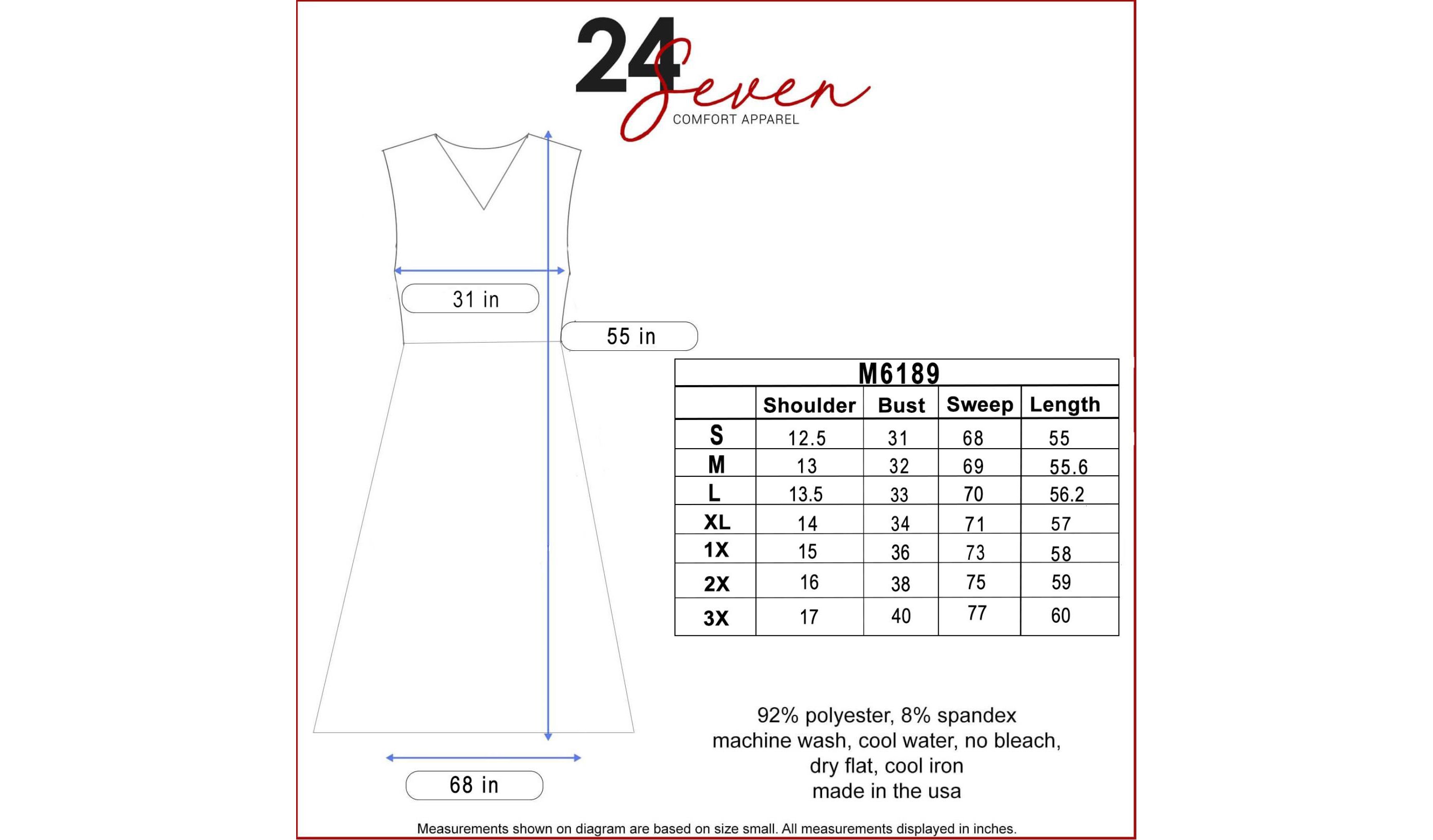 Maxi Maternity Sleeveless Dress with Pockets