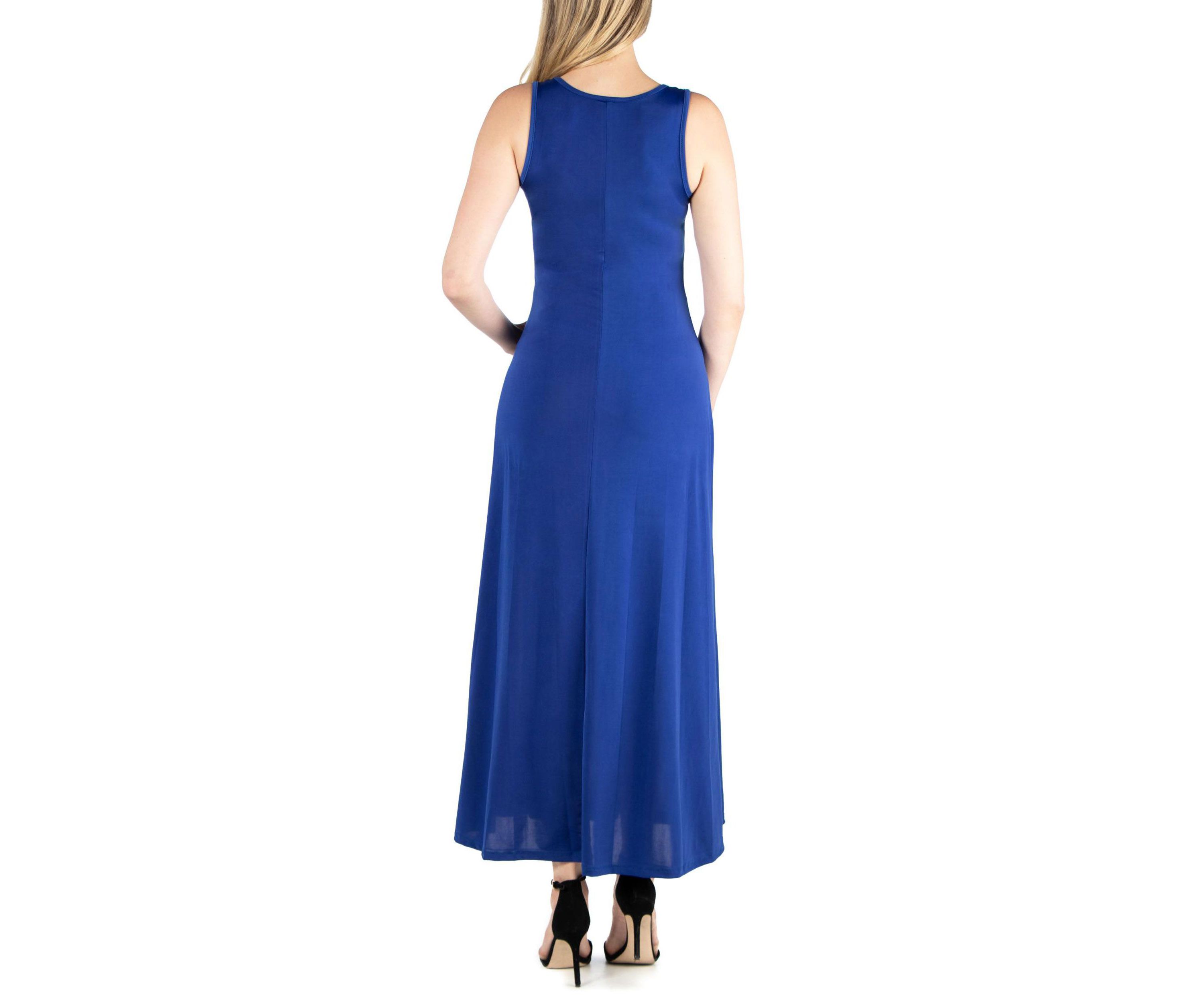 Slim fit A Line Sleeveless Maternity Maxi Dress