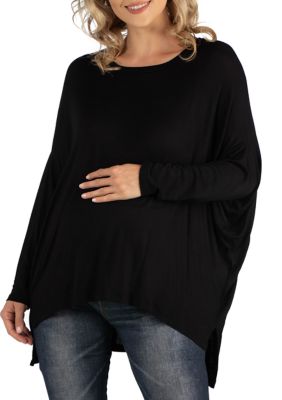 Maternity Oversized Long Sleeve Dolman Top
