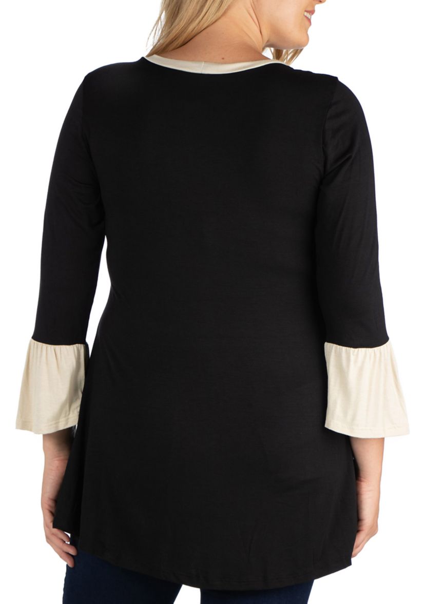 Plus Size High Low Tunic Top