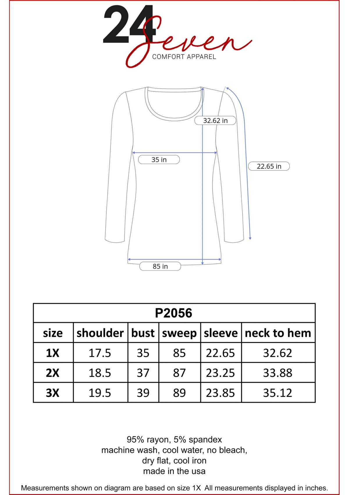 Plus Size Long Bell Sleeve Flared Tunic Top