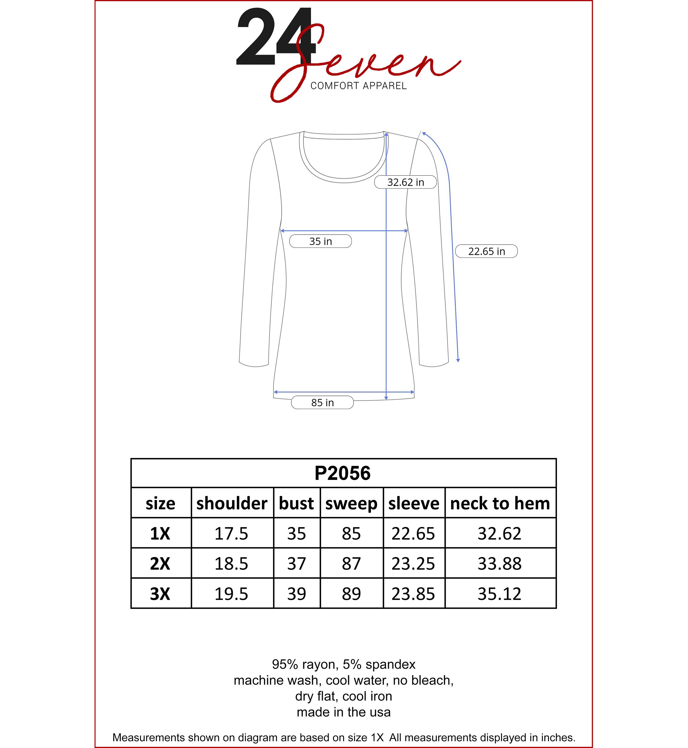 Plus Size Long Bell Sleeve Flared Tunic Top