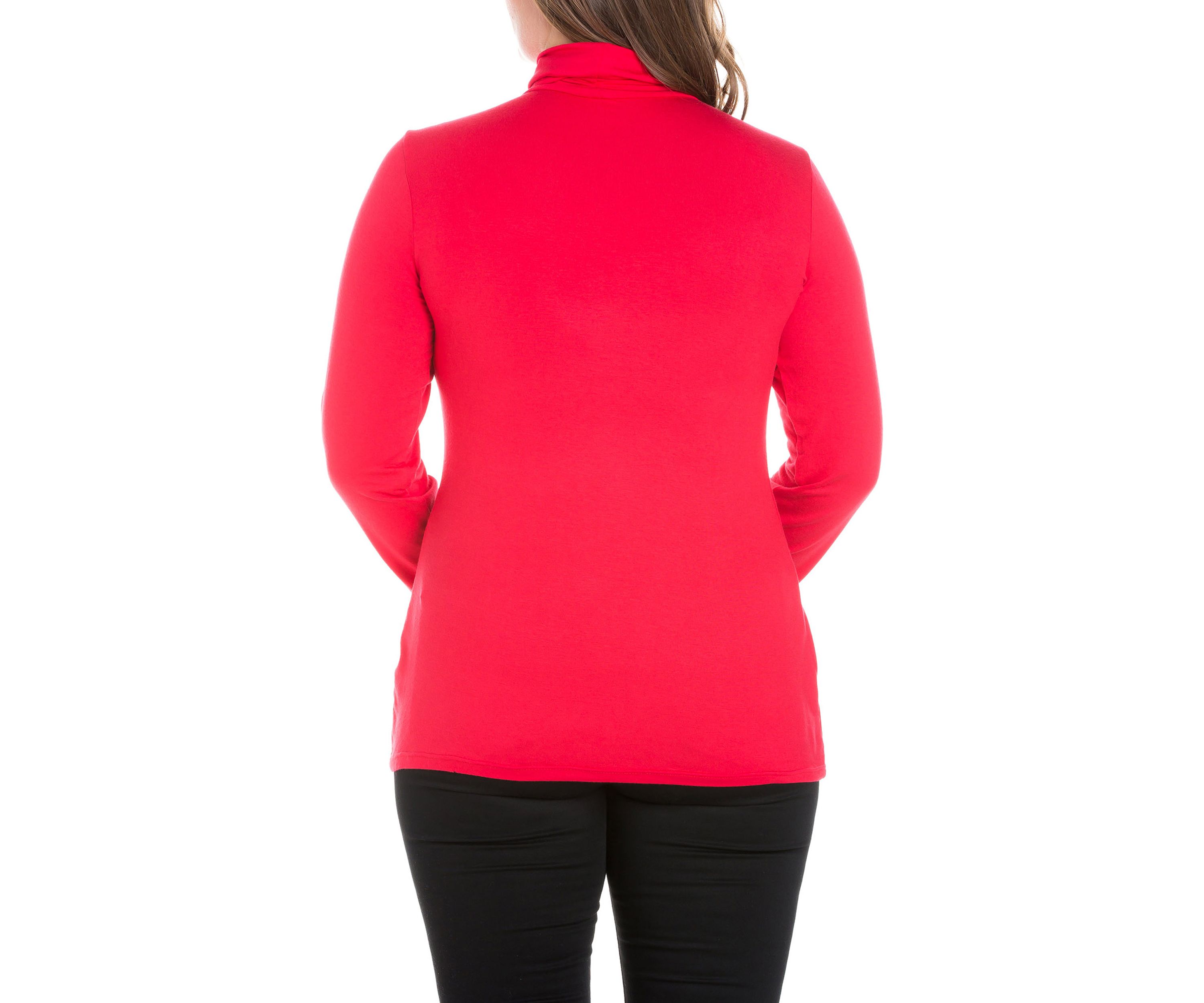 Plus Size Classic Long Sleeve Turtleneck