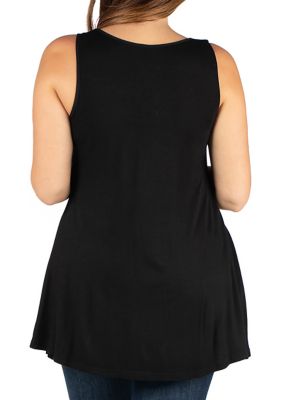 Plus Sleeveless Tunic Tank