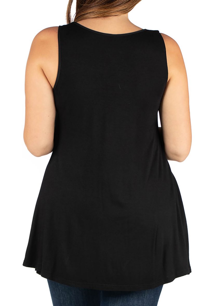 Plus Size Sleeveless Tunic Tank