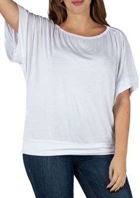 plus size loose fitting tops