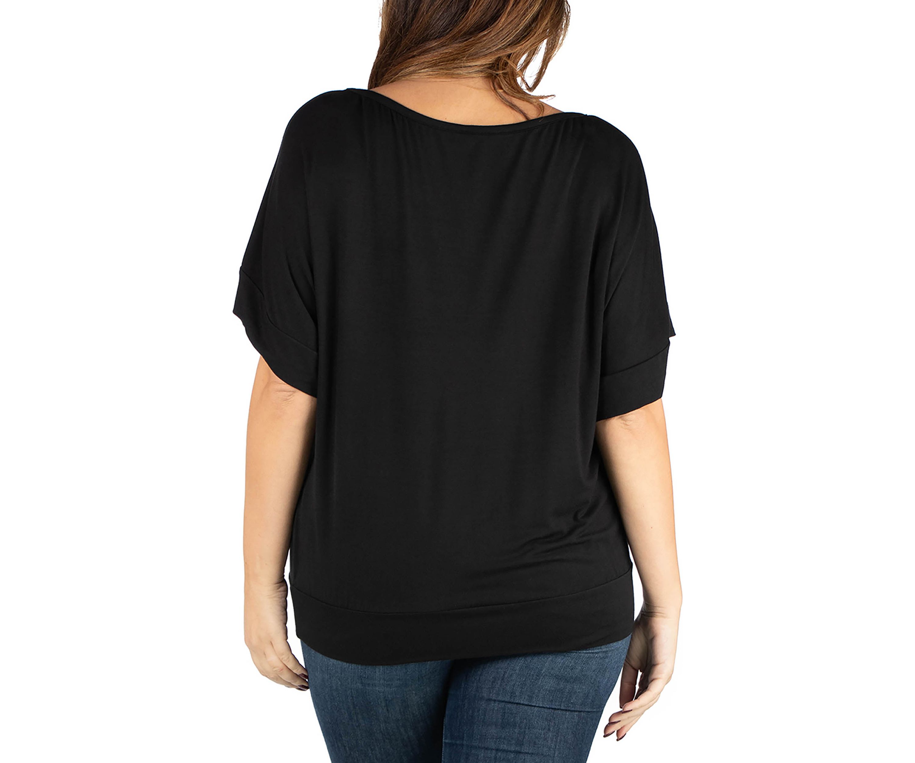 Plus Size Loose Fitting Dolman Top