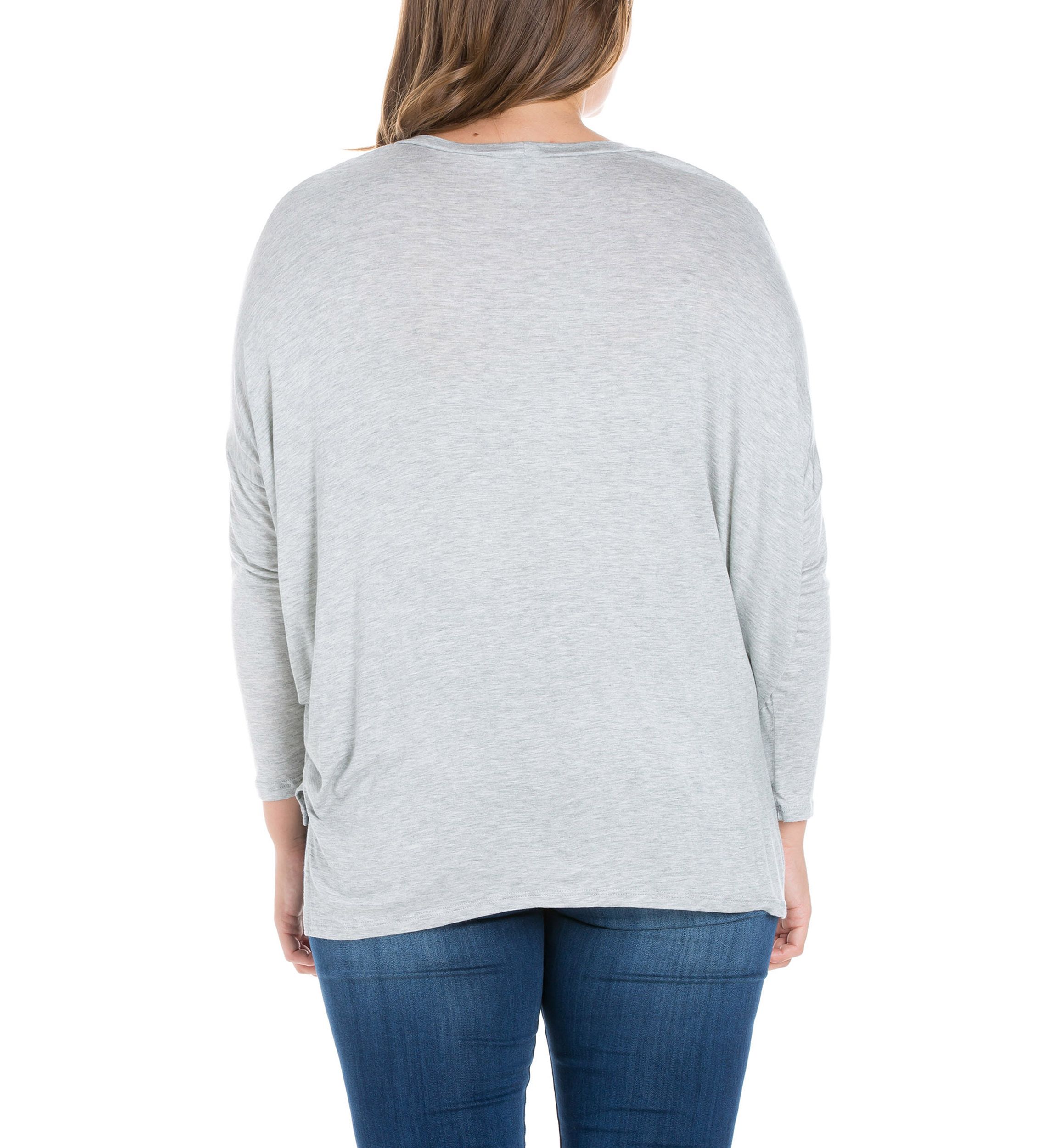 Plus Size Oversized Long Sleeve Dolman Top