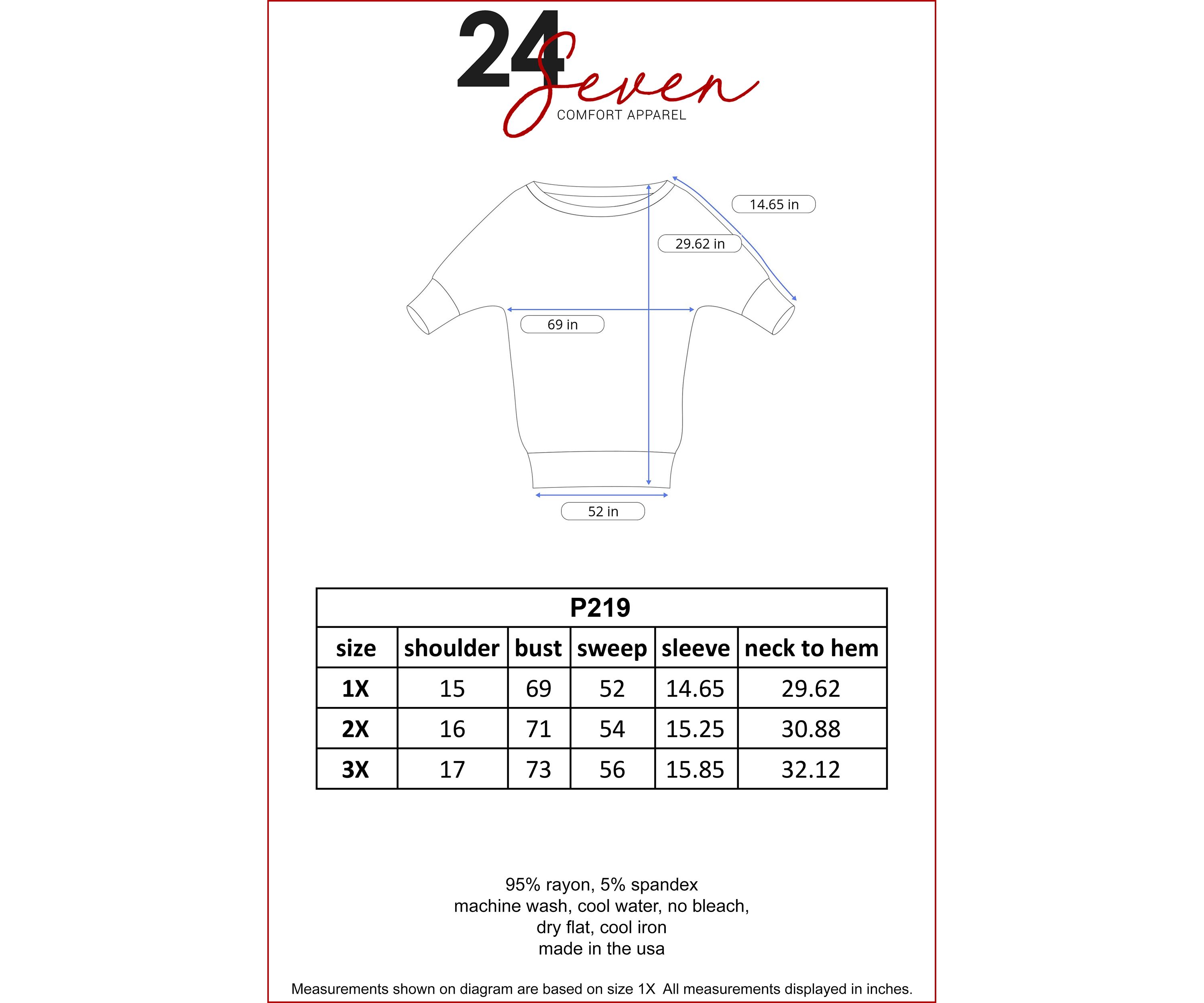 Plus Size Oversized Long Sleeve Dolman Top