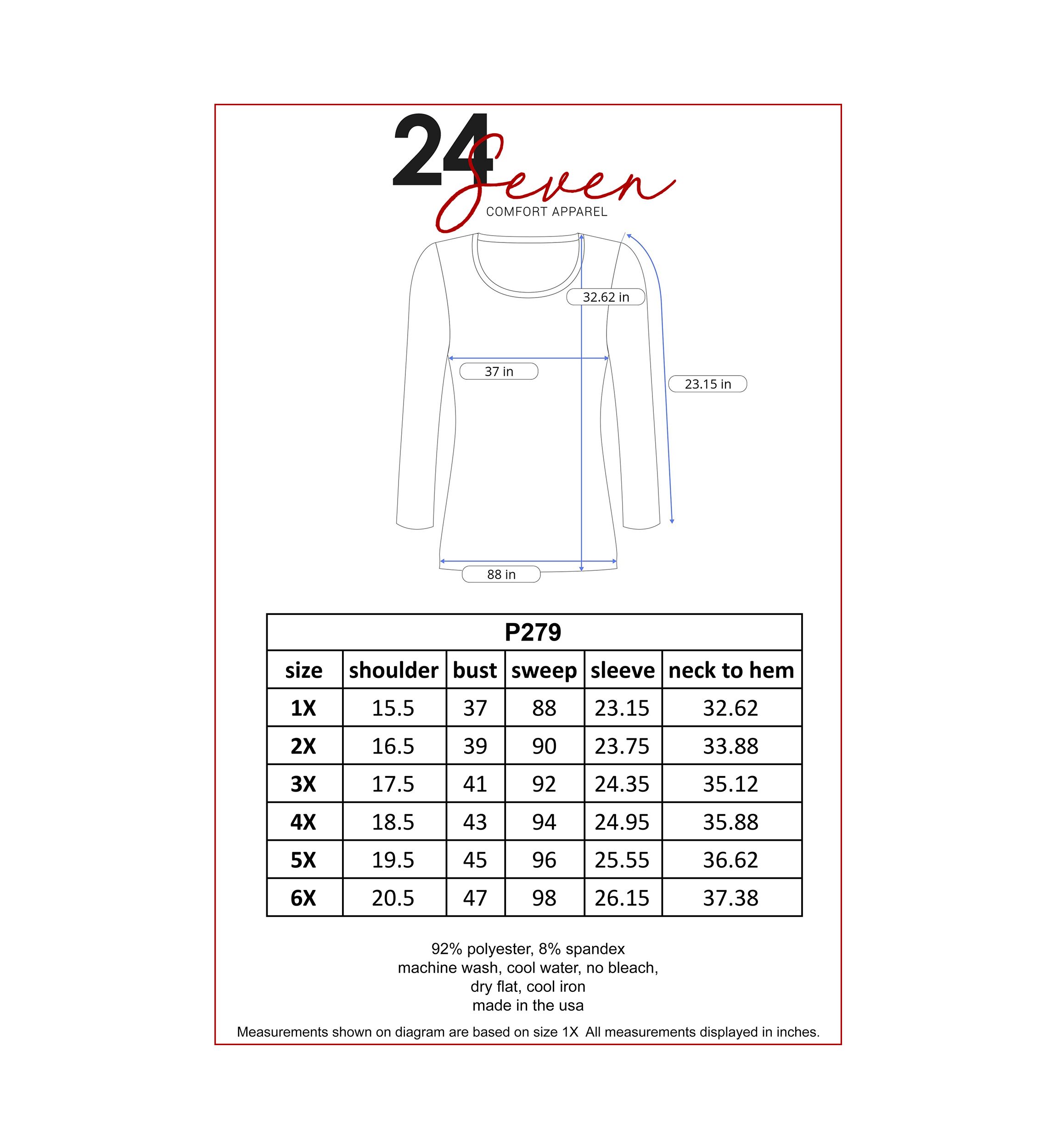 Plus Size Flared Long Sleeve Henley Tunic Top