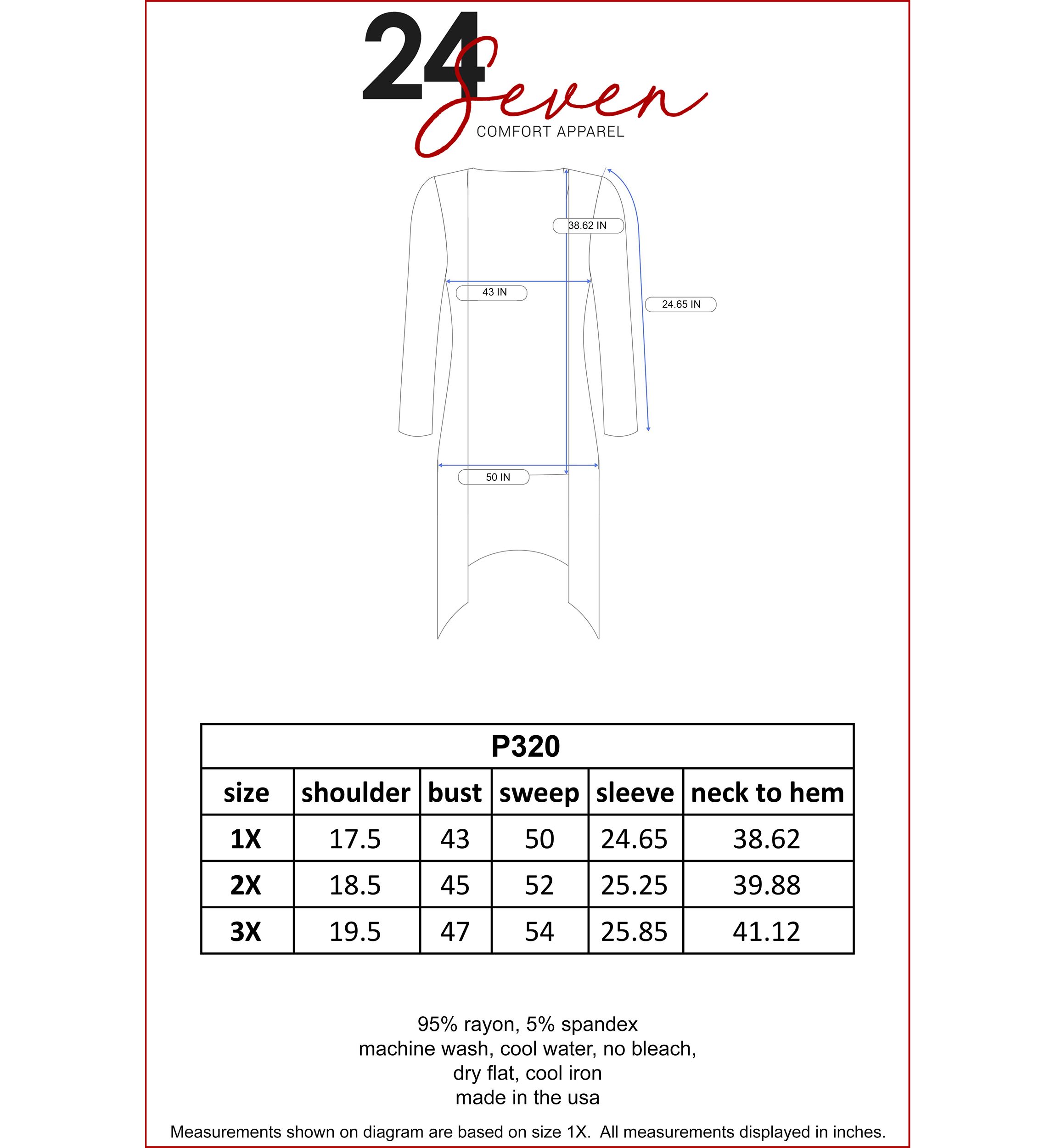 Plus Size Extra Long Open Front Cardigan