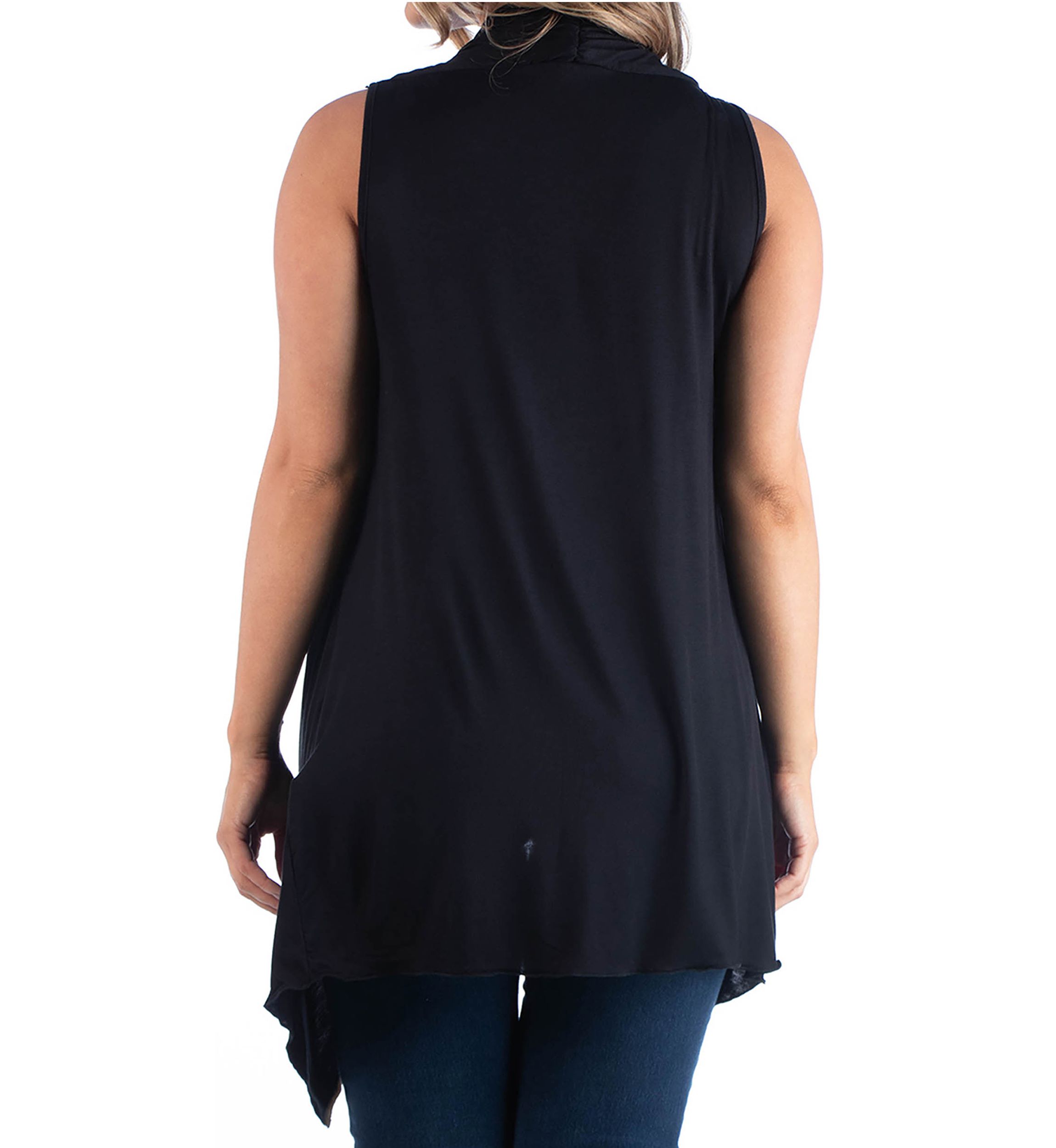 Plus Size Asymmetric Cardigan