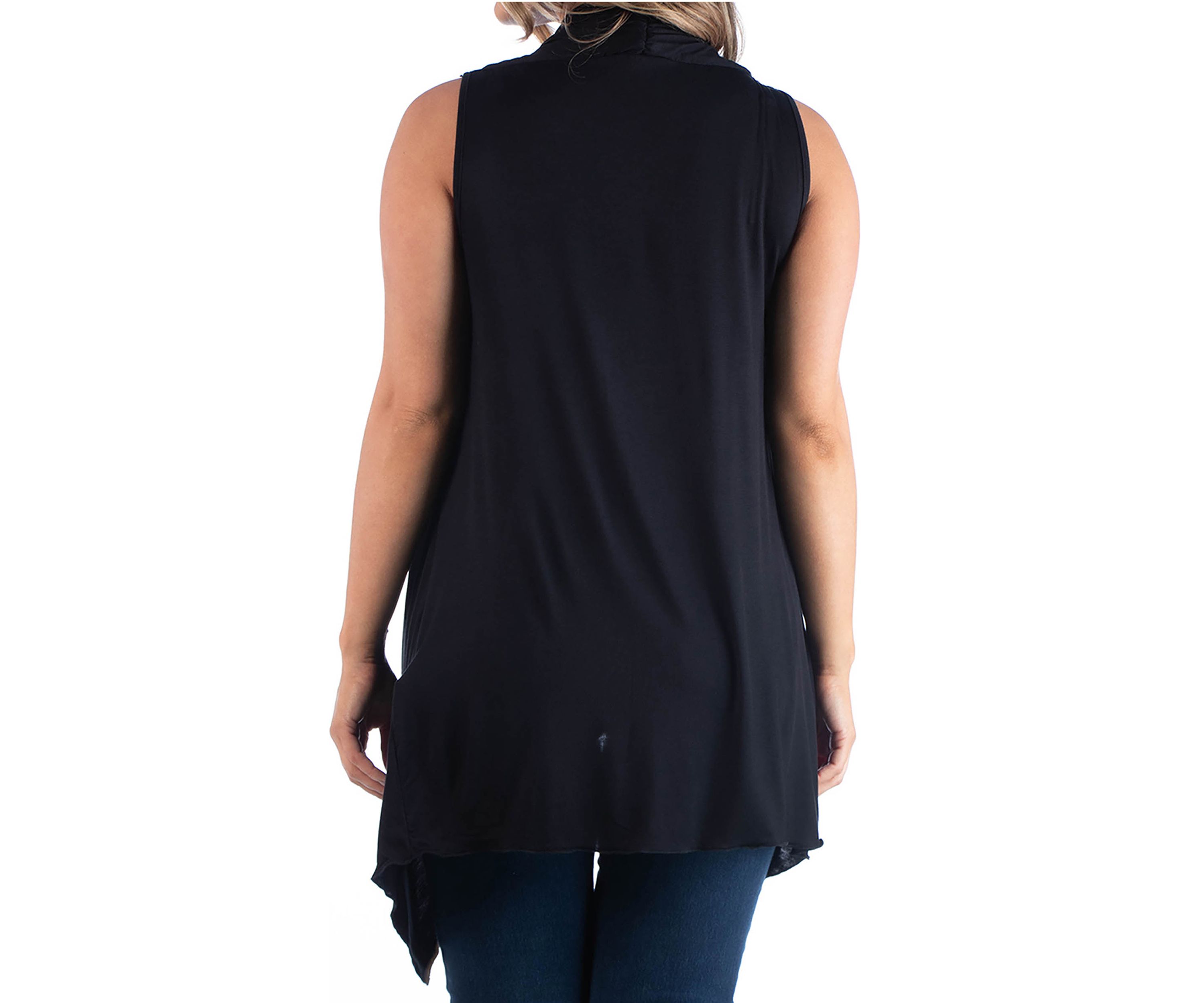 Plus Size Asymmetric Cardigan