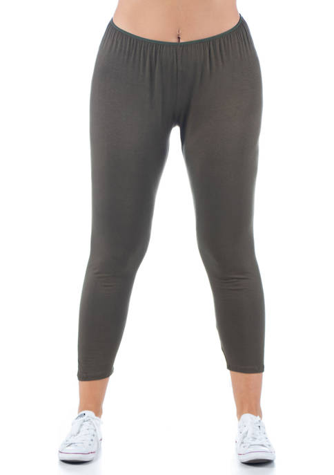 Plus Size Comfortable Ankle Length Stretch Leggings