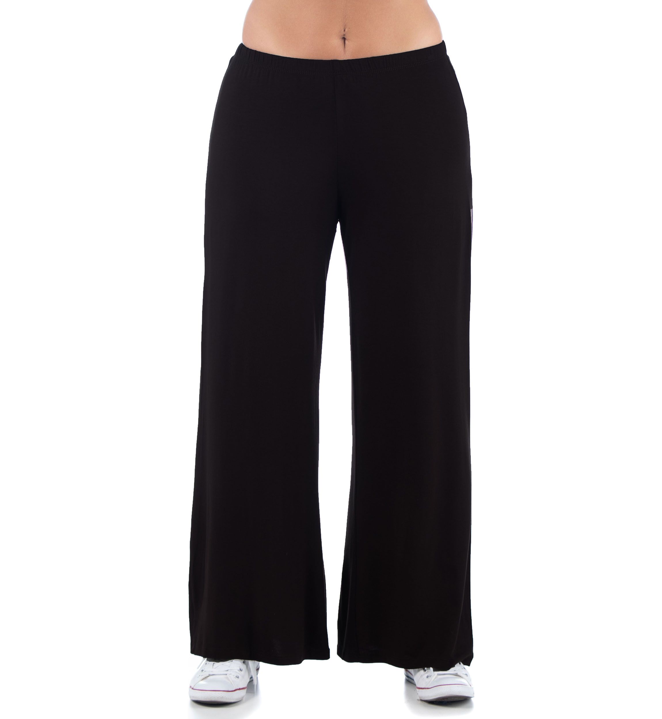 Plus Size Comfortable Solid Color Palazzo Lounge Pants