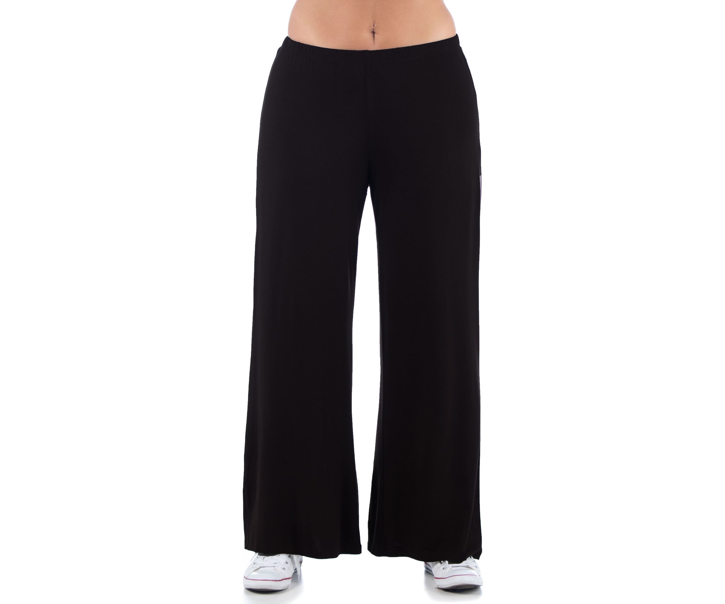 Plus Size Comfortable Solid Color Palazzo Lounge Pants