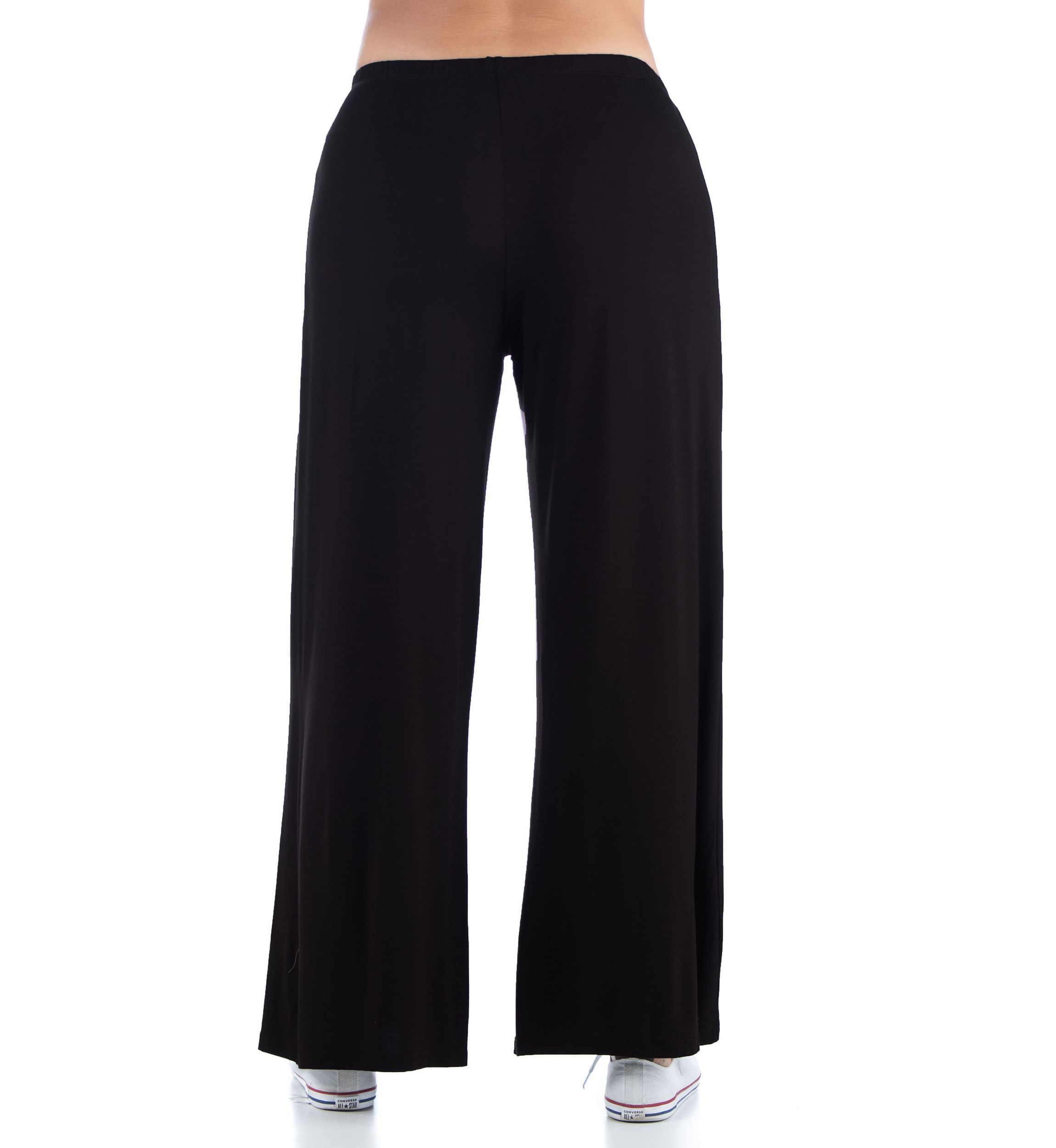 Plus Size Comfortable Solid Color Palazzo Lounge Pants