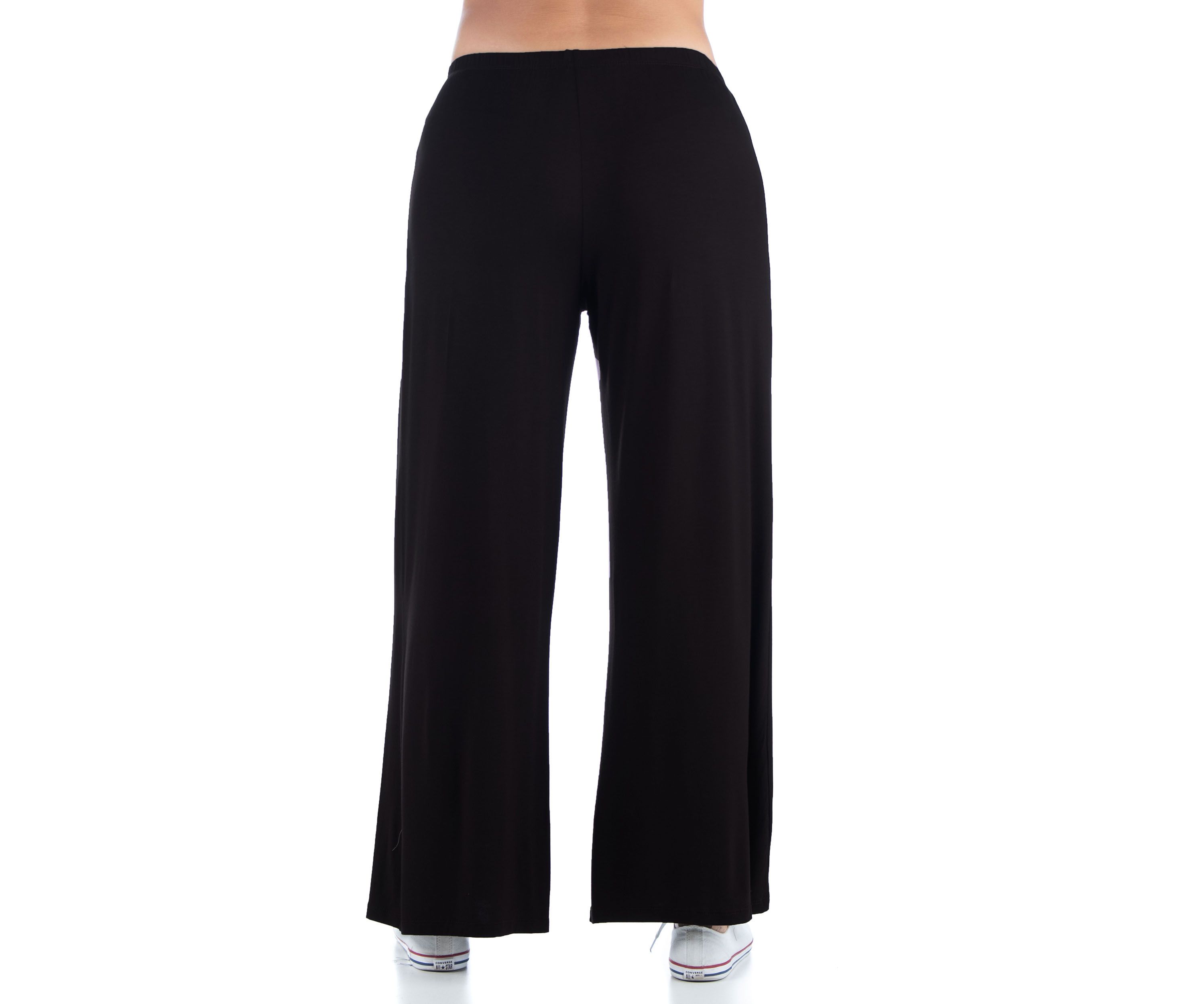 Plus Size Comfortable Solid Color Palazzo Lounge Pants