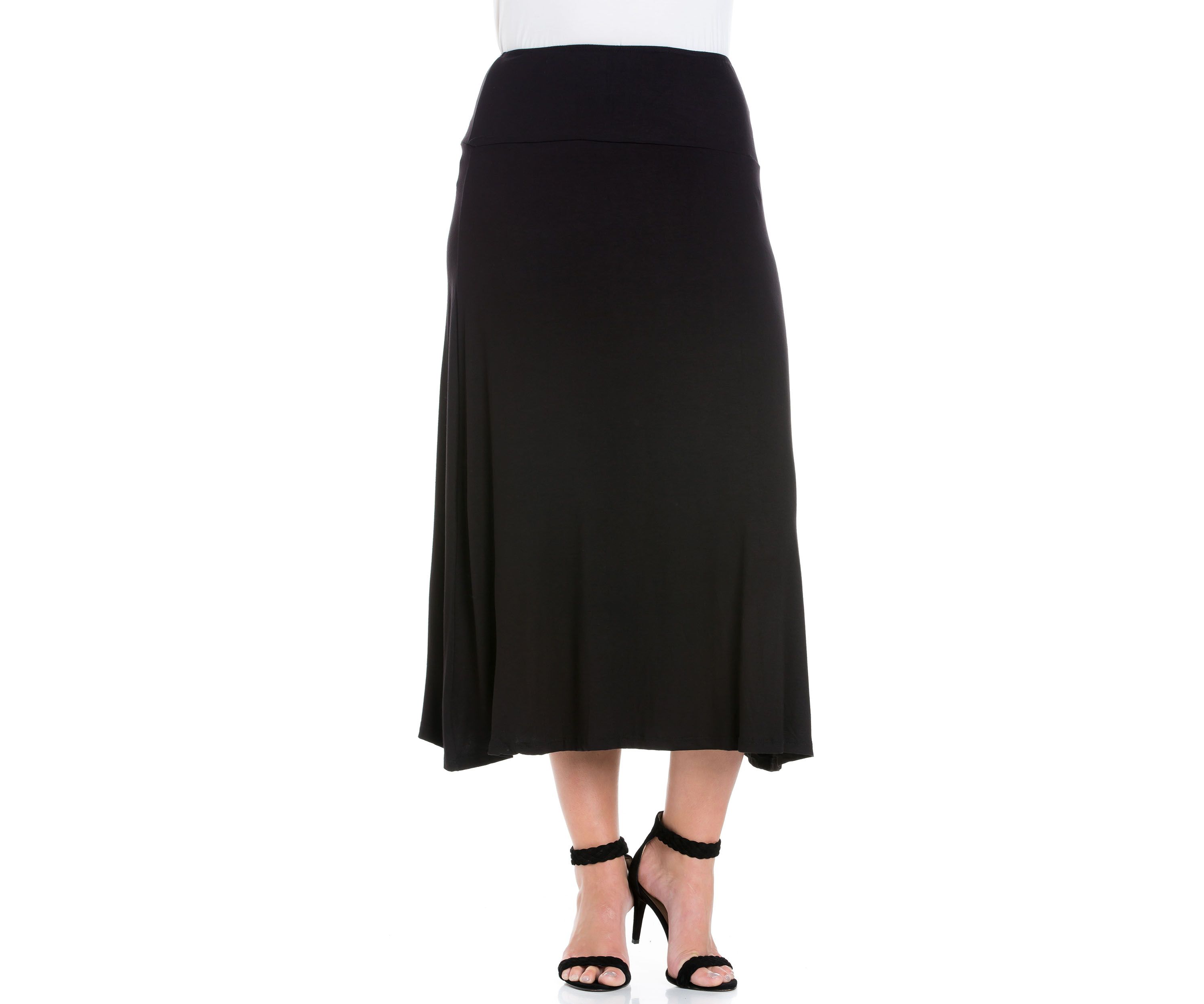 Plus Size Maxi Skirt
