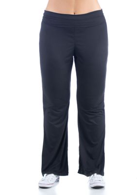 Plus Bell Bottom Fold Over Waist Sweatpants