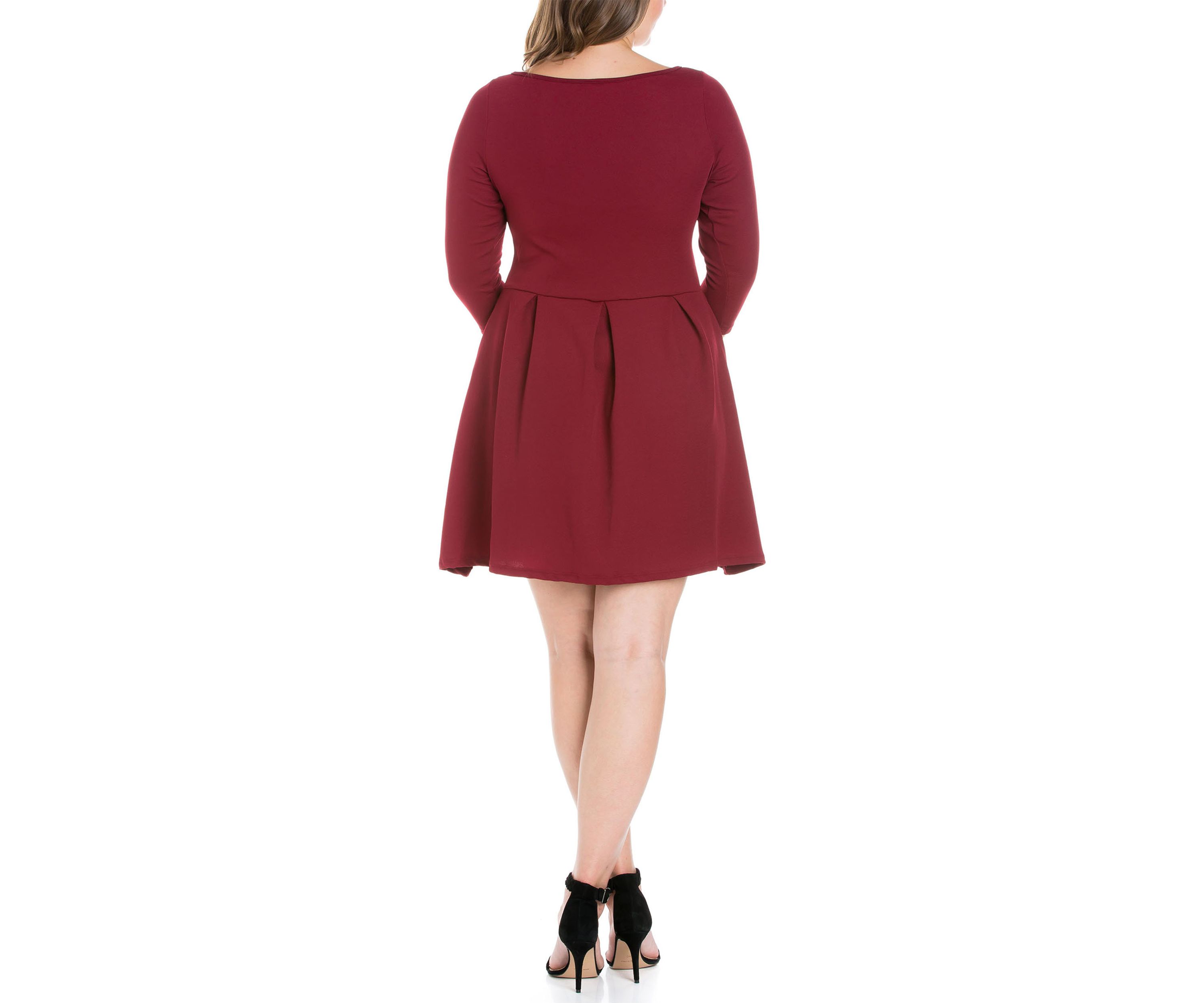 Plus Size Perfect Fit and Flare Pocket Dress