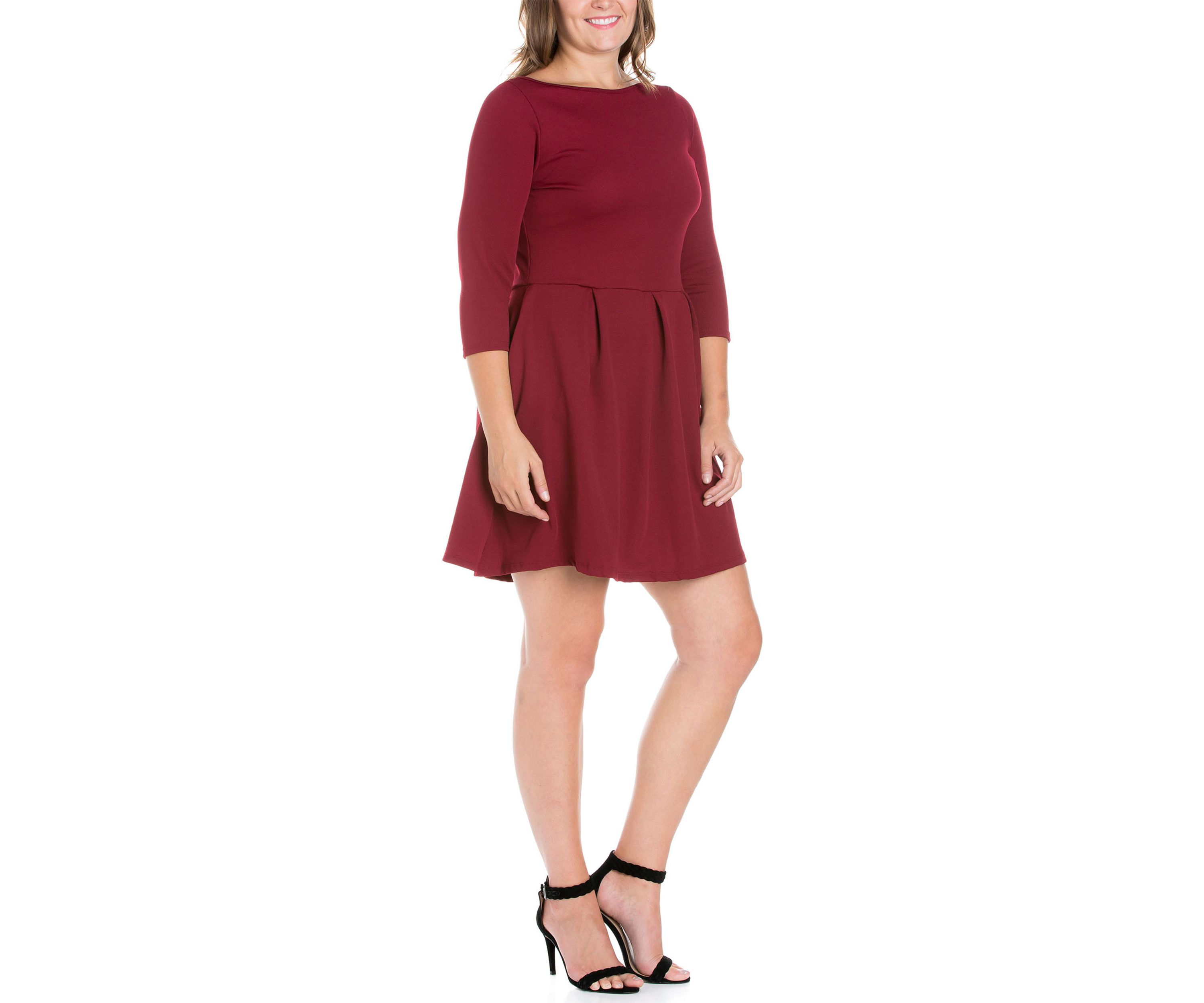 Plus Size Perfect Fit and Flare Pocket Dress