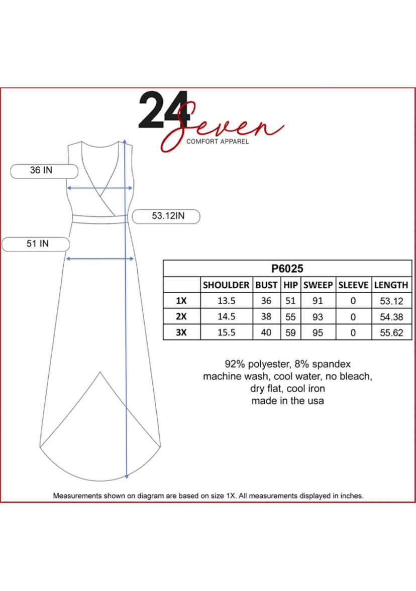 Plus Size High Low Party Dress with Pockets