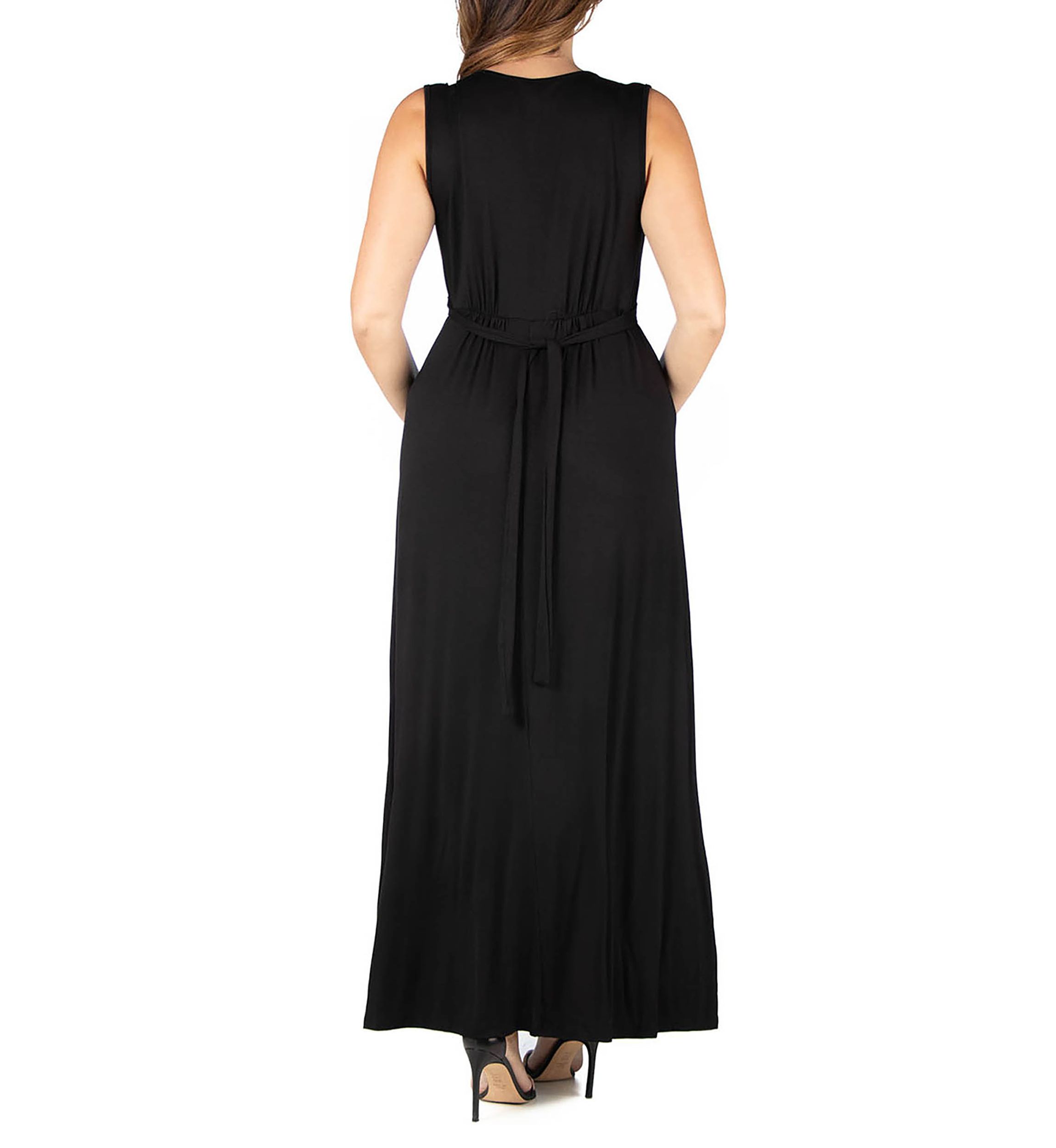 Plus Size Sleeveless Empire Waist  Maxi Dress
