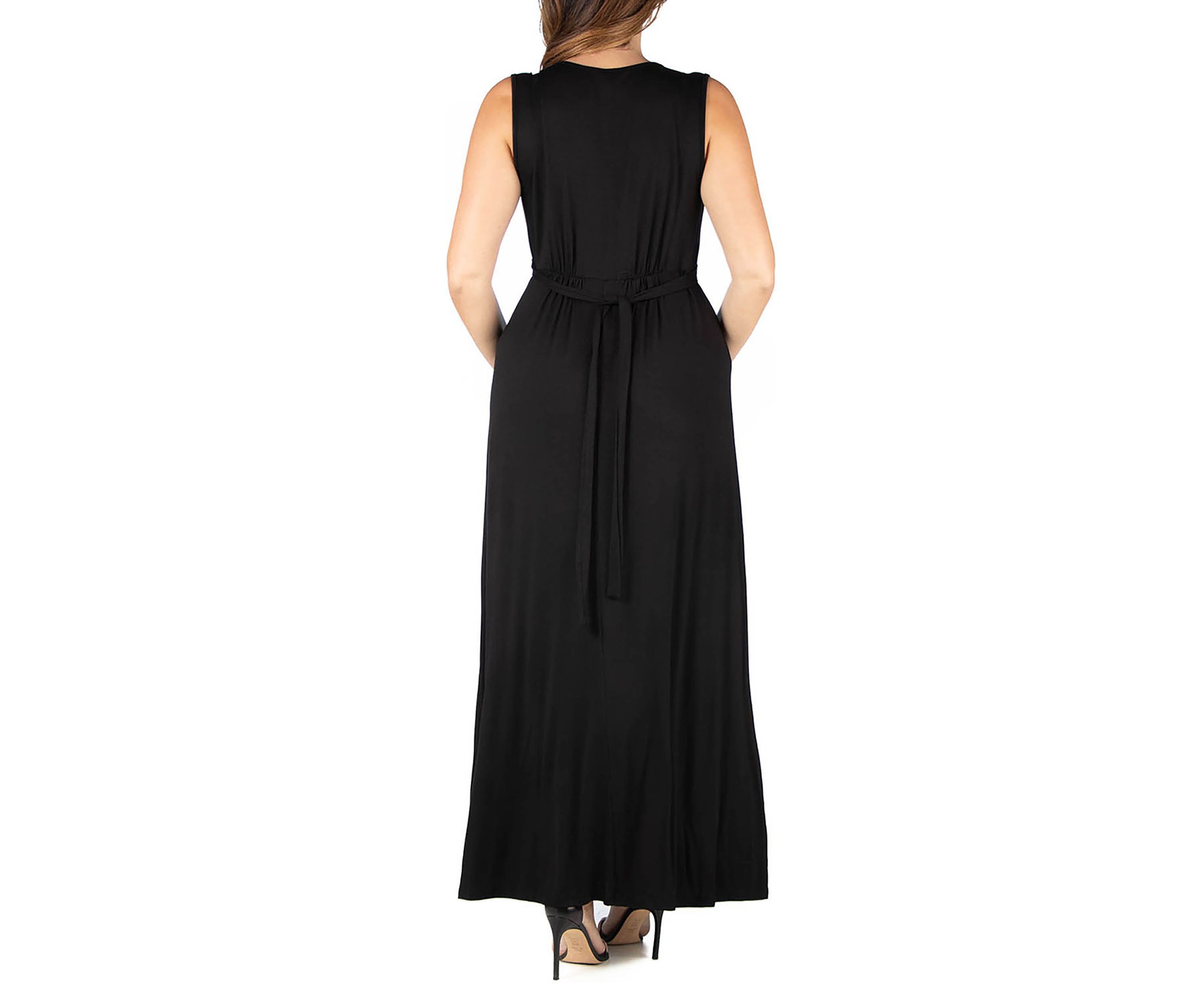 Plus Size Sleeveless Empire Waist  Maxi Dress