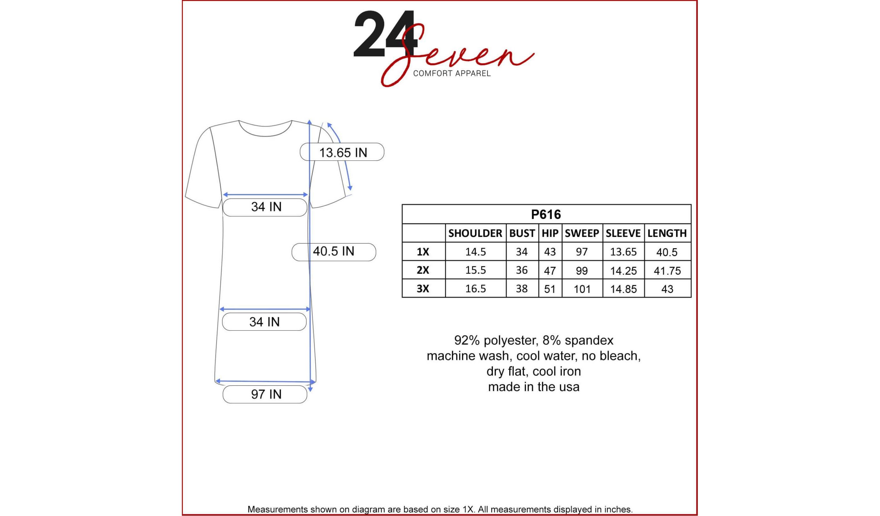 Elbow Sleeve Plus Size Knee Length Dress