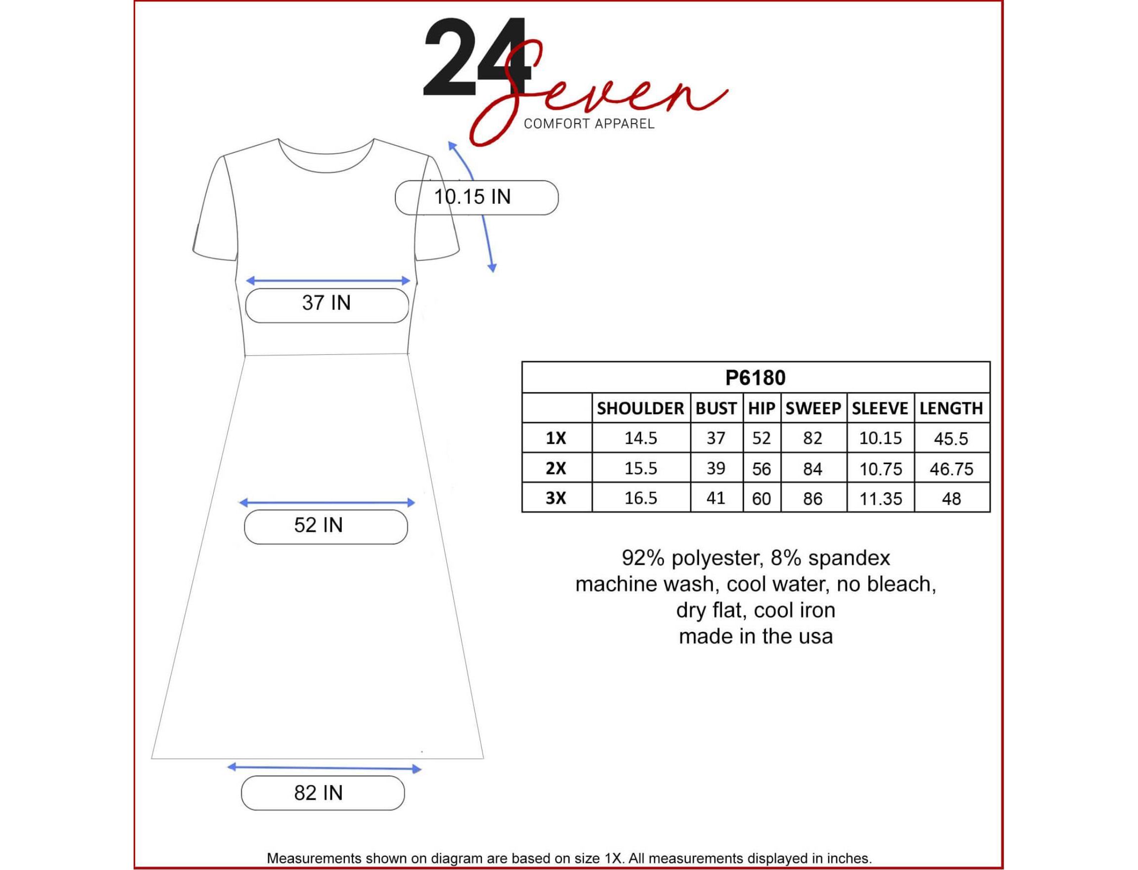 Short Sleeve Plus Size  Midi Skater Dress With Pockets