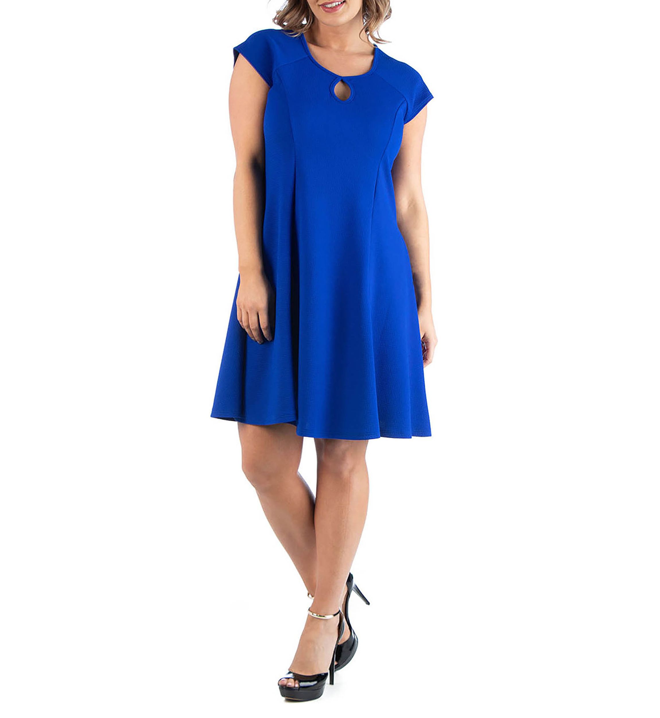 Plus Size Keyhole Neck  Dress