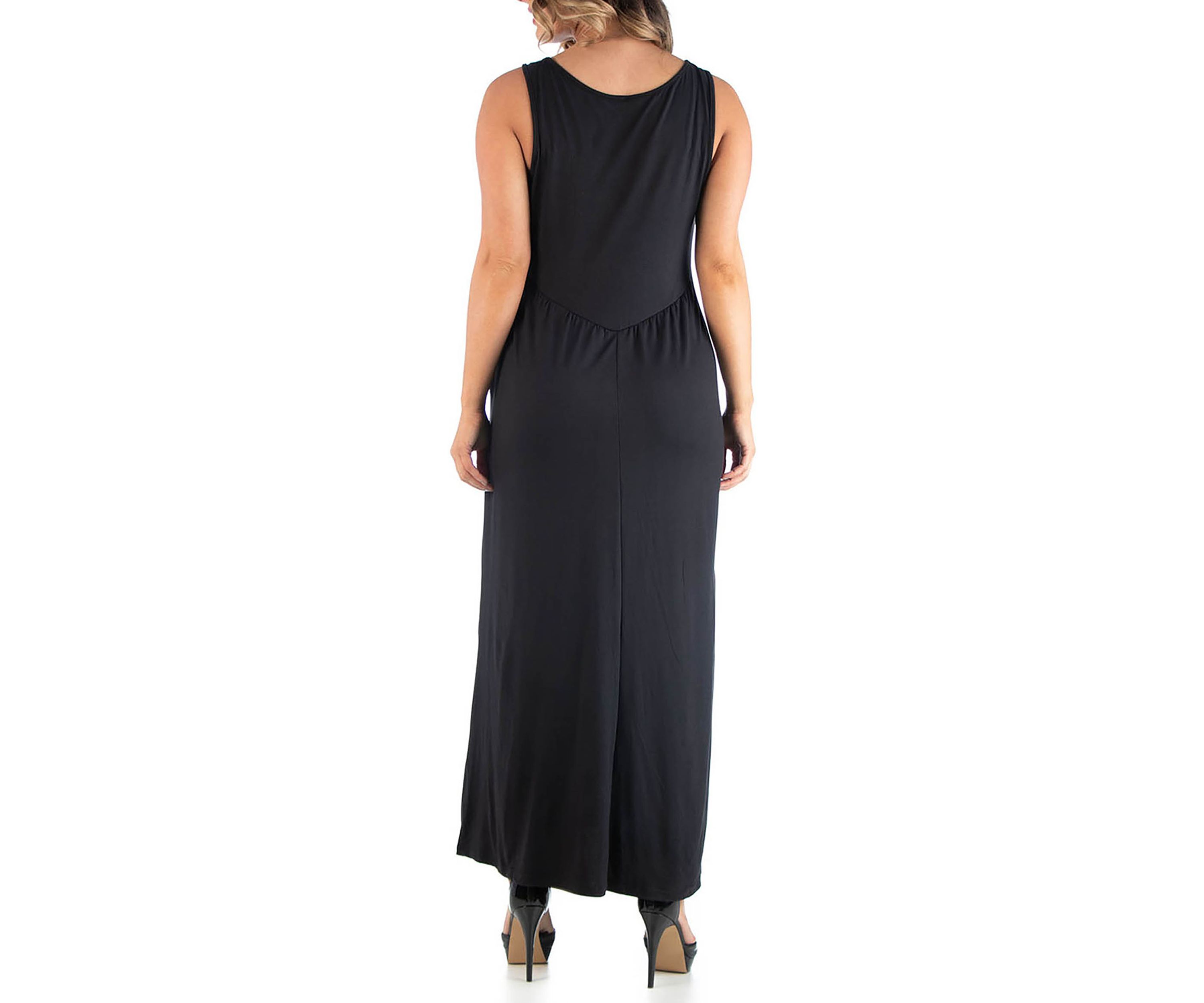 Plus Size Maxi  Sleeveless Dress with Pockets