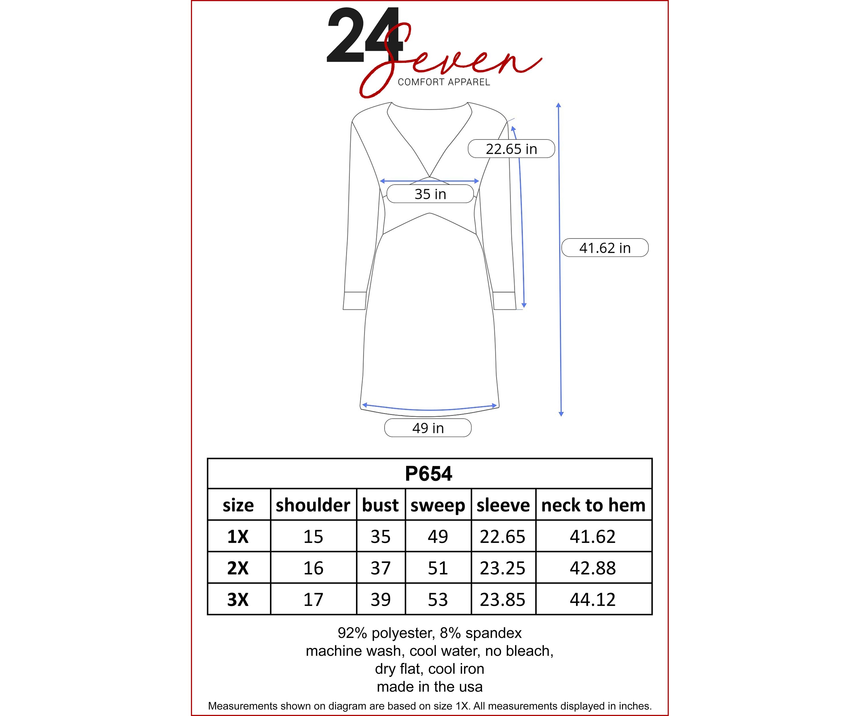 Plus Size  Long Sleeve V-Neck Mini Wrap Dress