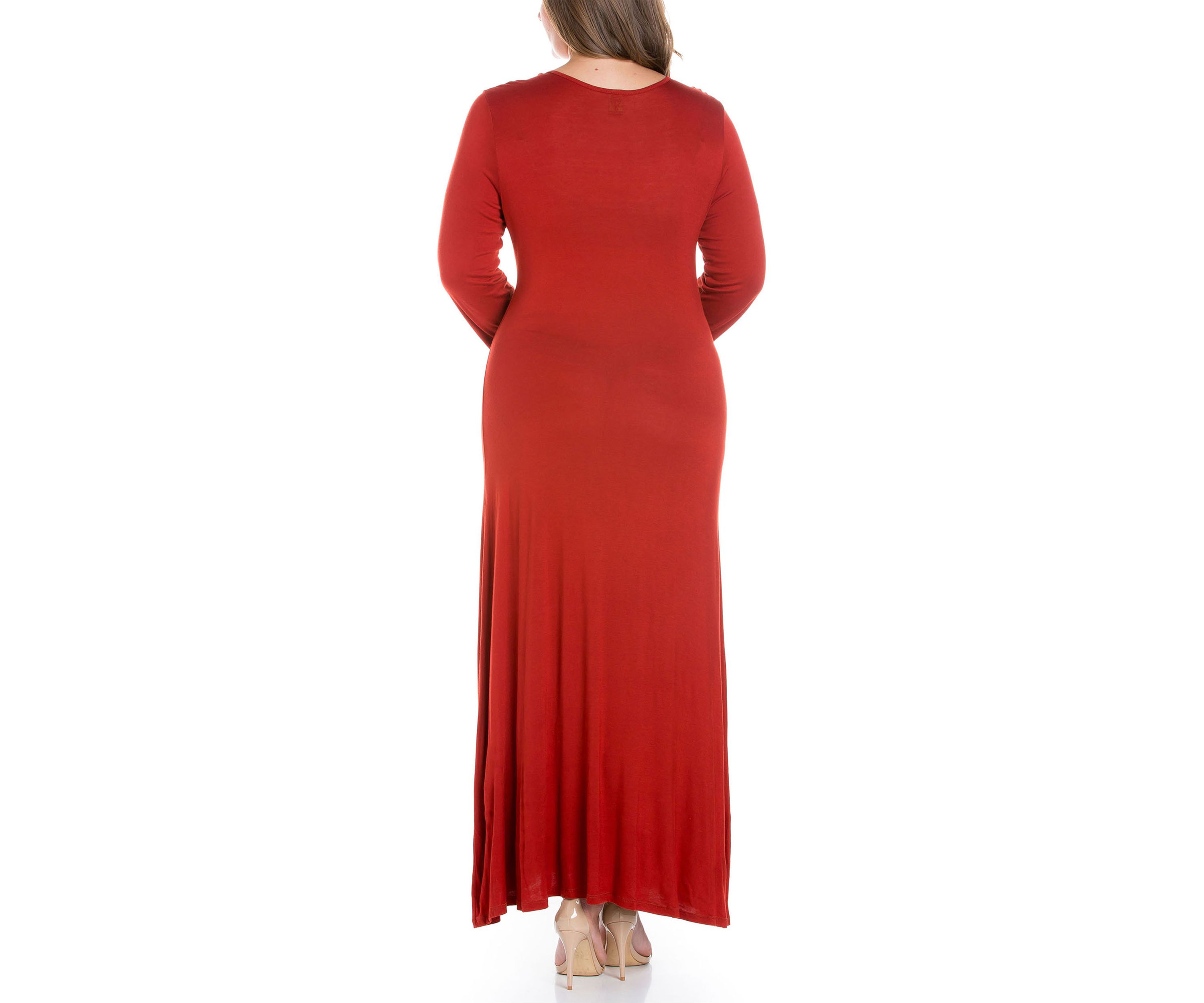 Plus Size Long Sleeve Maxi Dress