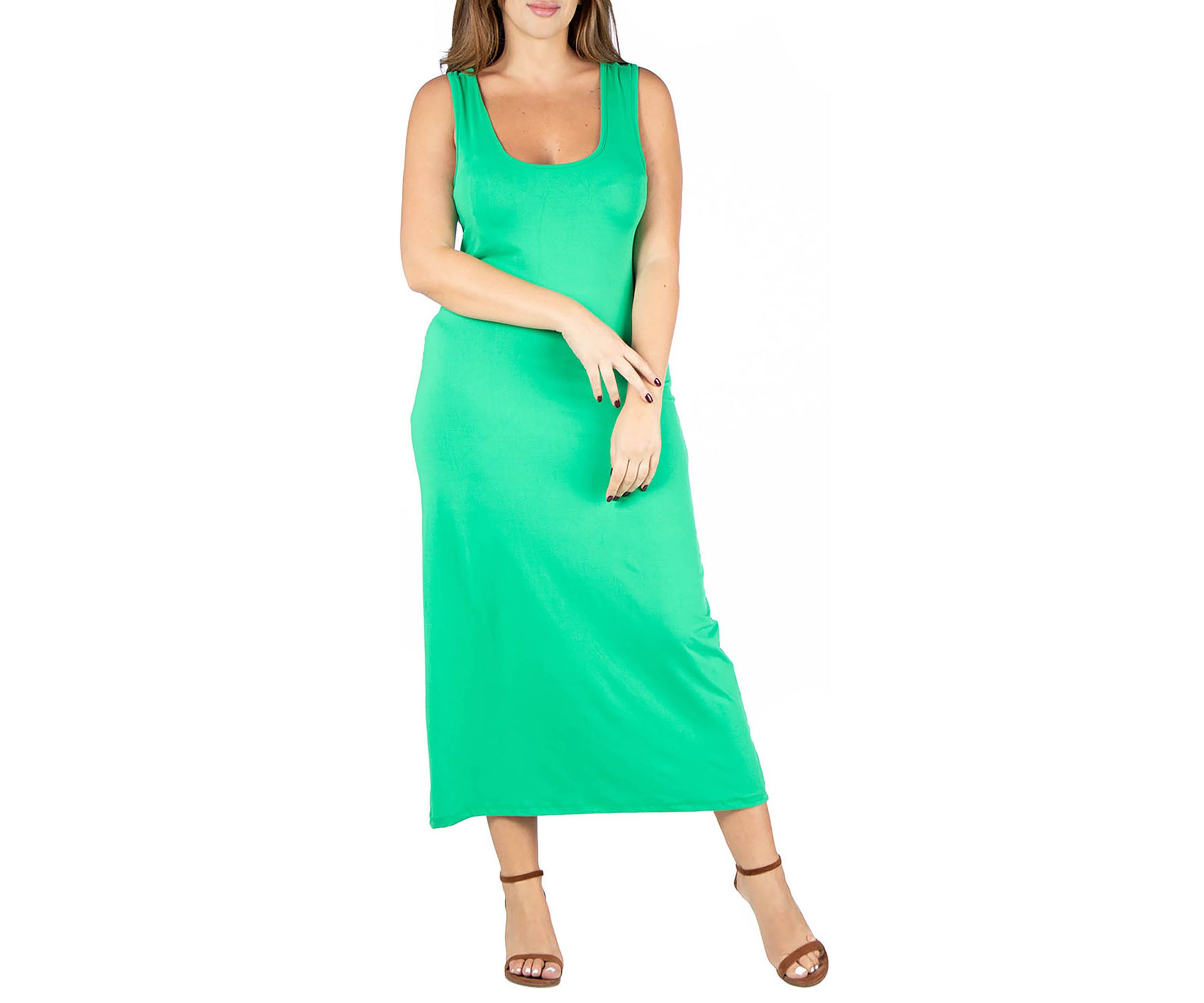 Plus Size Racerback  Maxi Dress