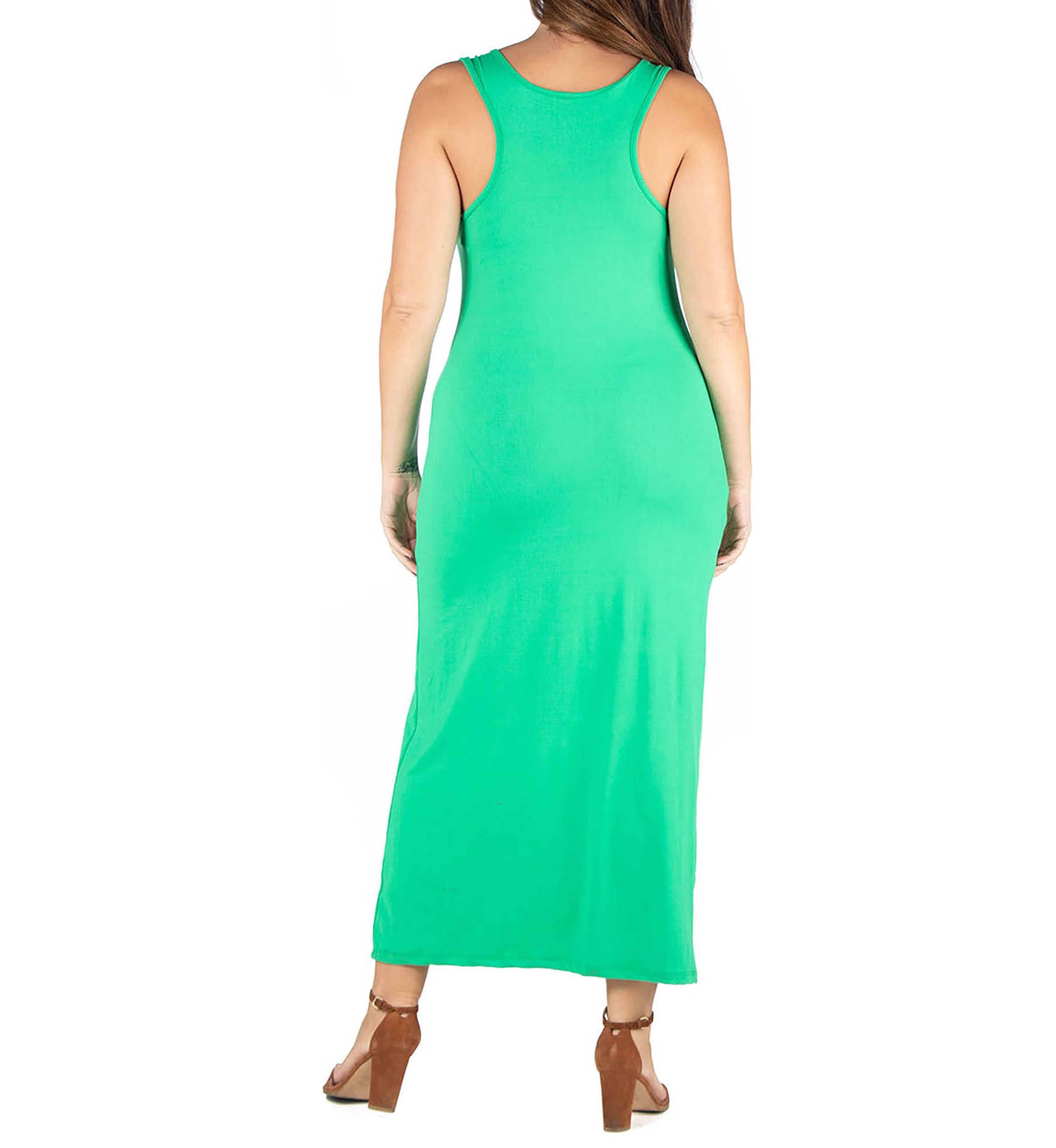 Plus Size Racerback  Maxi Dress