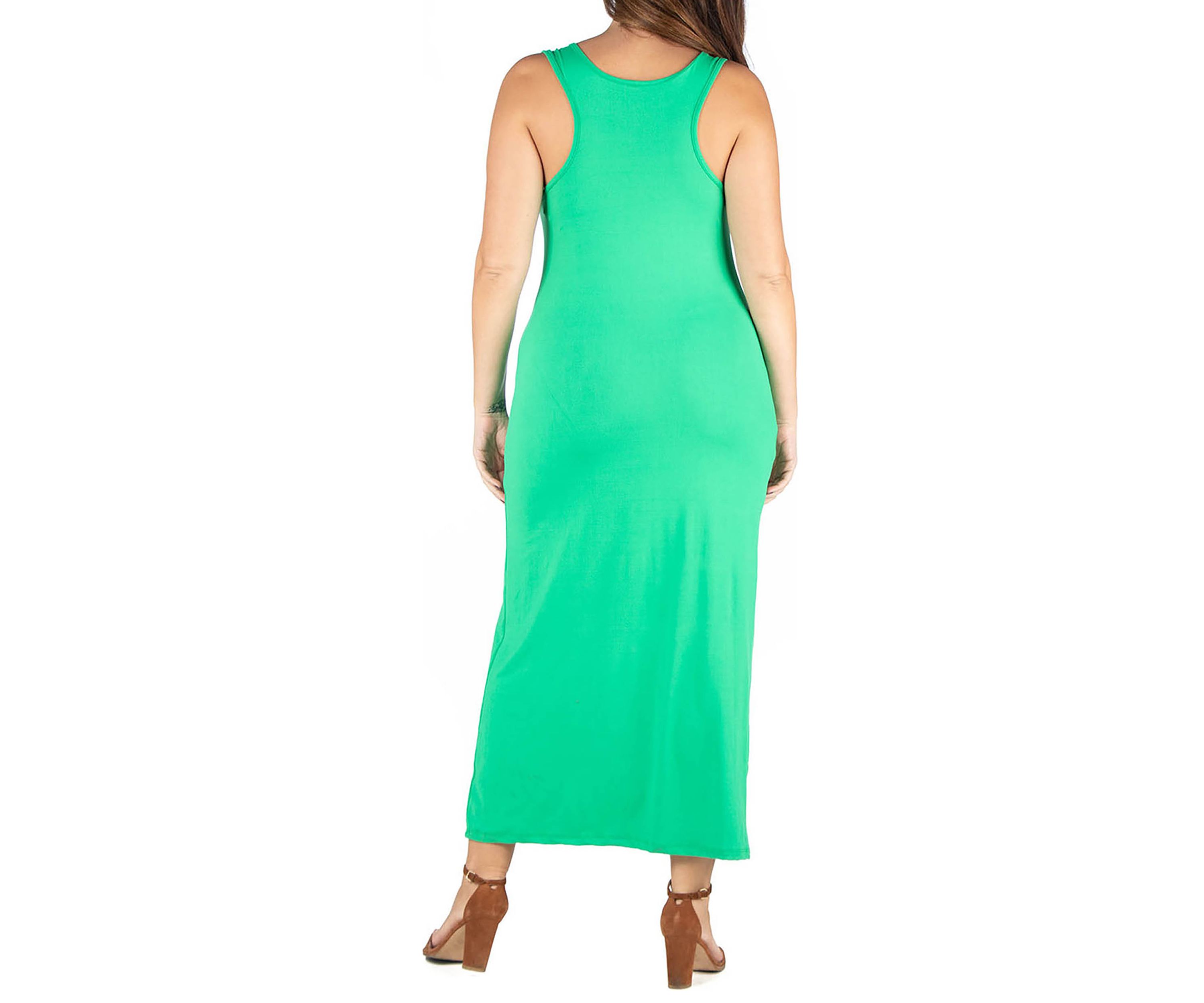 Plus Size Racerback  Maxi Dress