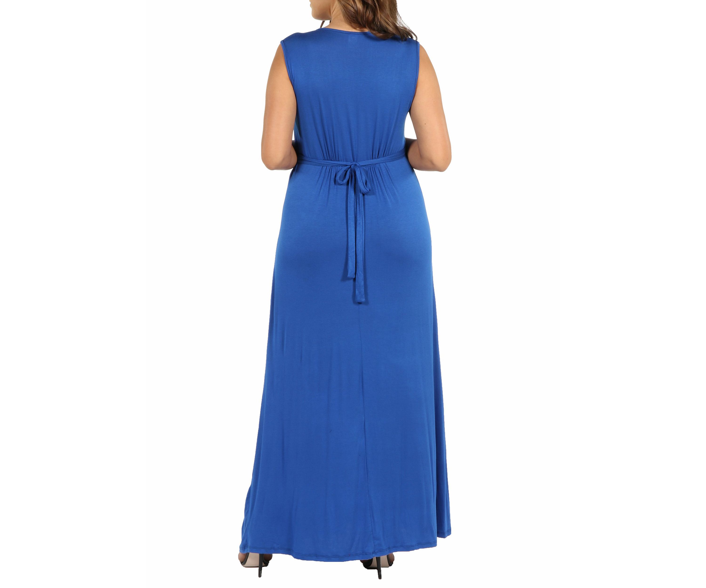 Plus Size Sleeveless Empire Waist Maxi Dress