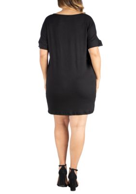 Plus Loose Fitting T-Shirt Dress