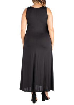 Plus Simple A Line Tank Maxi Dress