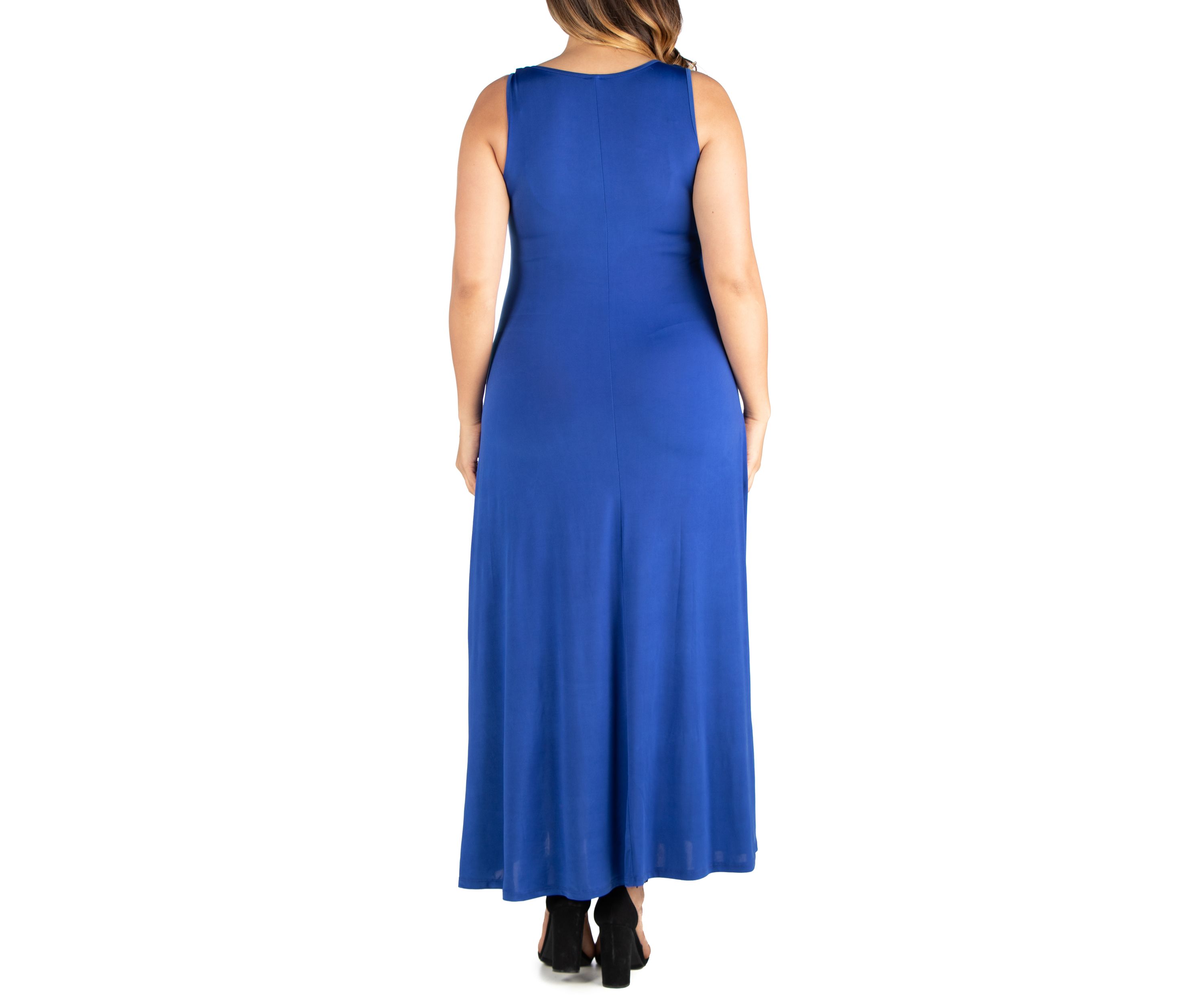 Plus Size Simple A Line Tank Maxi Dress