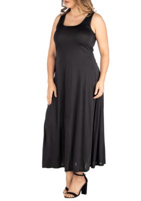 Plus Simple A Line Tank Maxi Dress