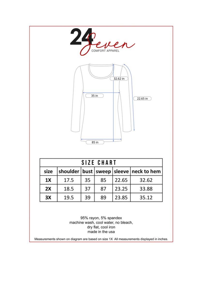 Plus Size Scoop Neck Bell Sleeve Swing Tunic Top