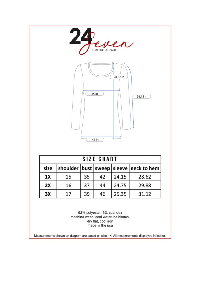 Plus Size Scoop Neck Long Sleeve Solid Color T-Shirt