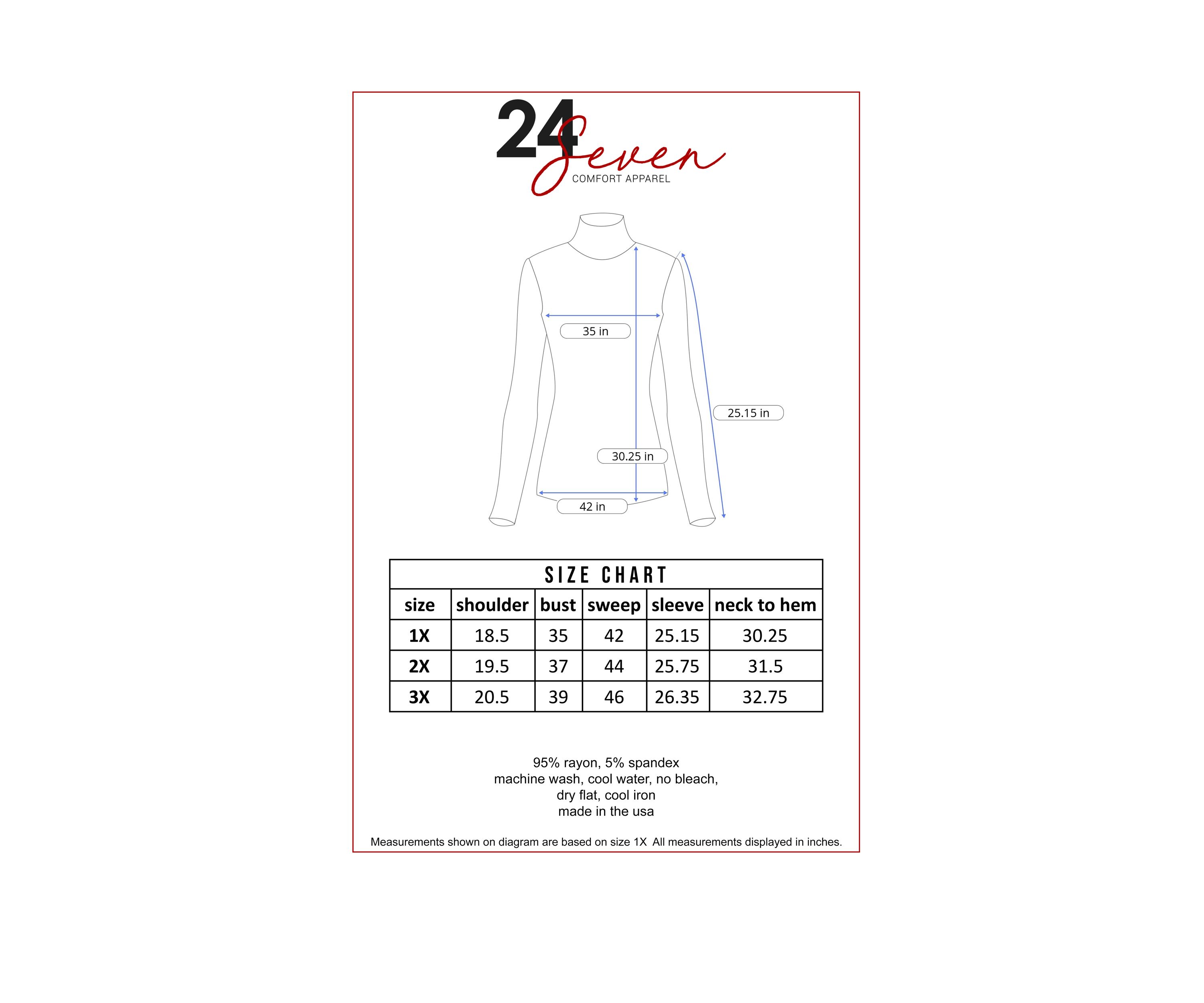 Plus Size Classic Long Sleeve Turtleneck Top