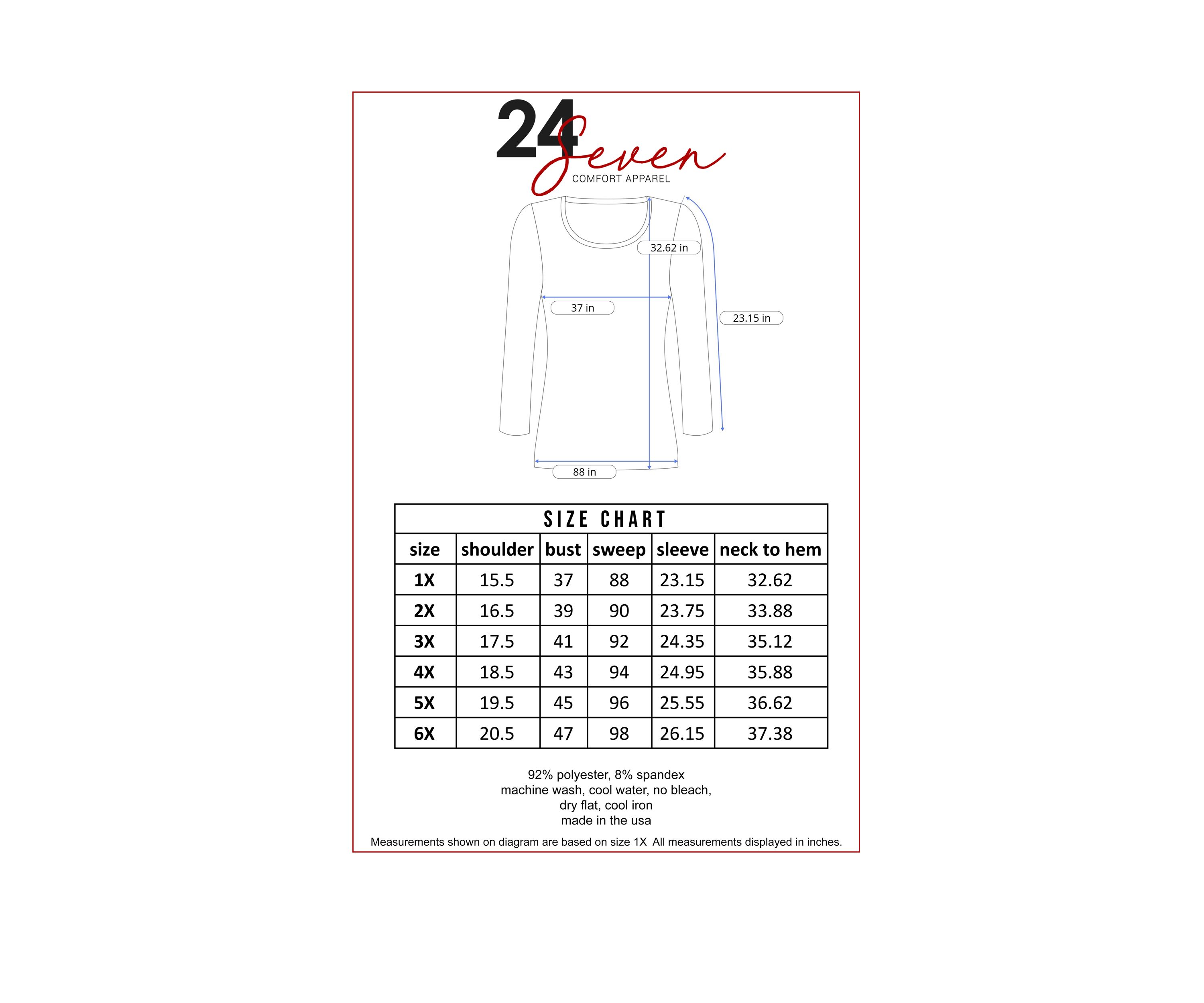 Plus Size Flared Long Sleeve Henley Tunic Top