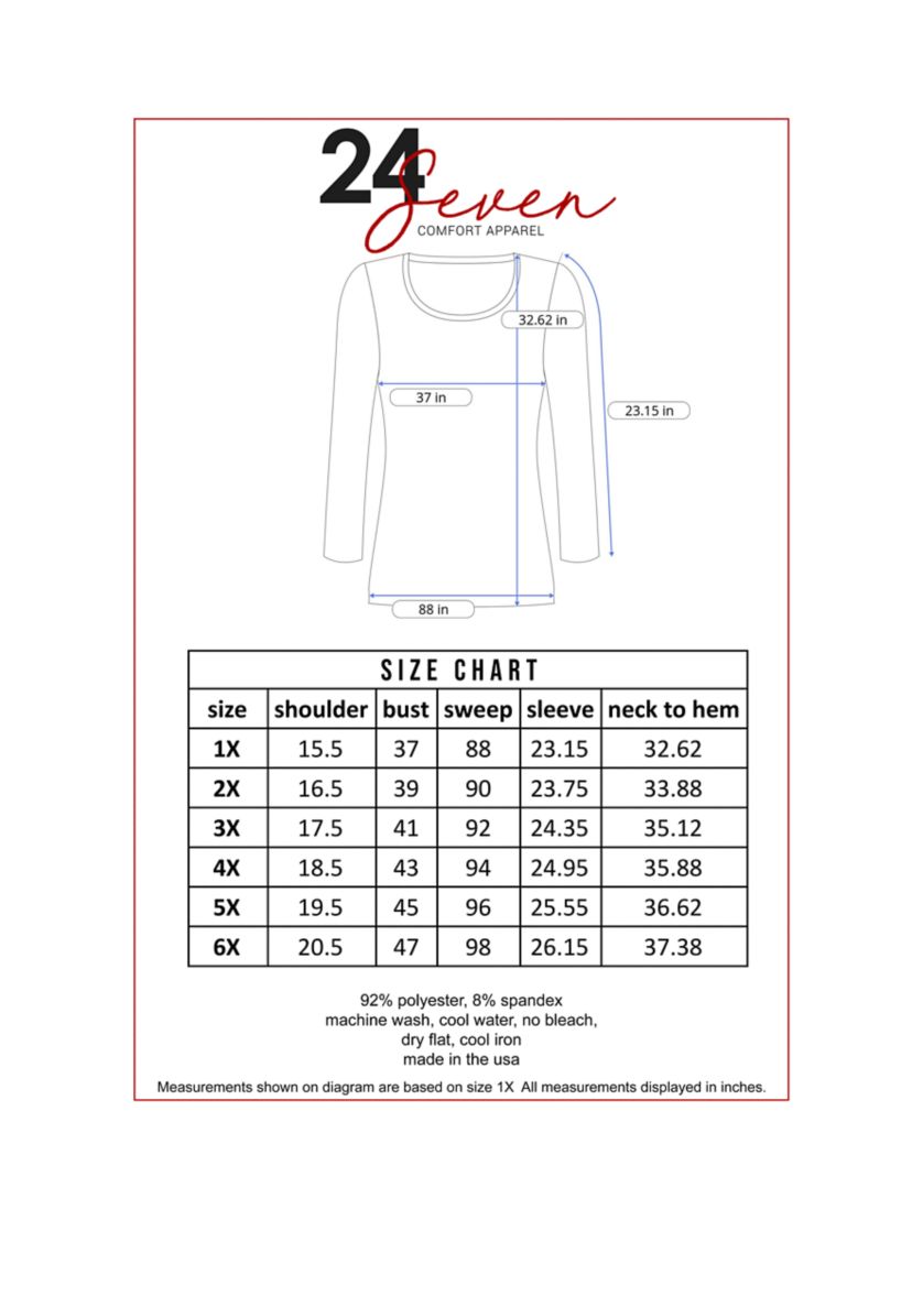 Plus Size Flared Long Sleeve Henley Tunic Top