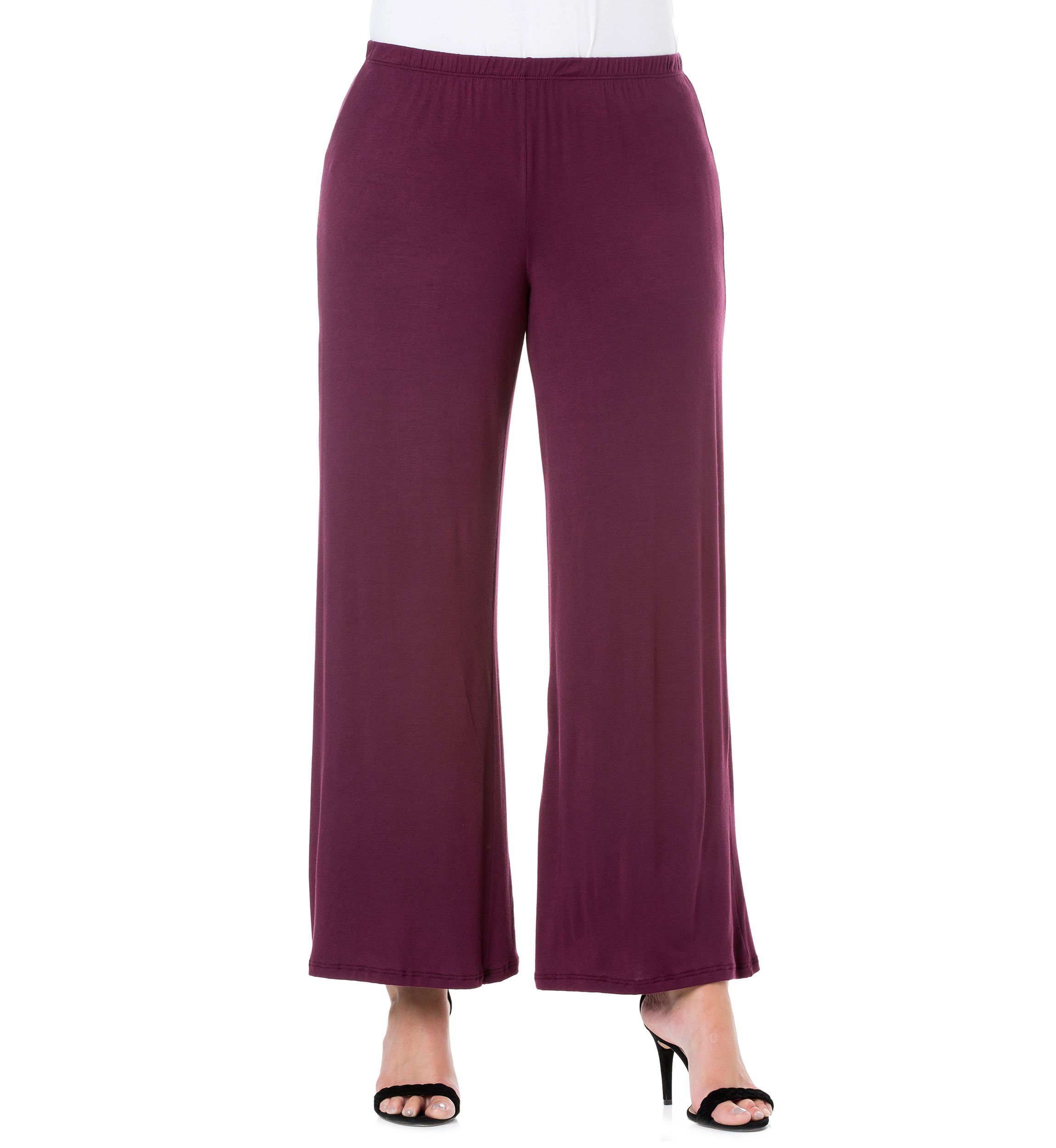 Plus Size Comfortable Solid Color Palazzo Pants
